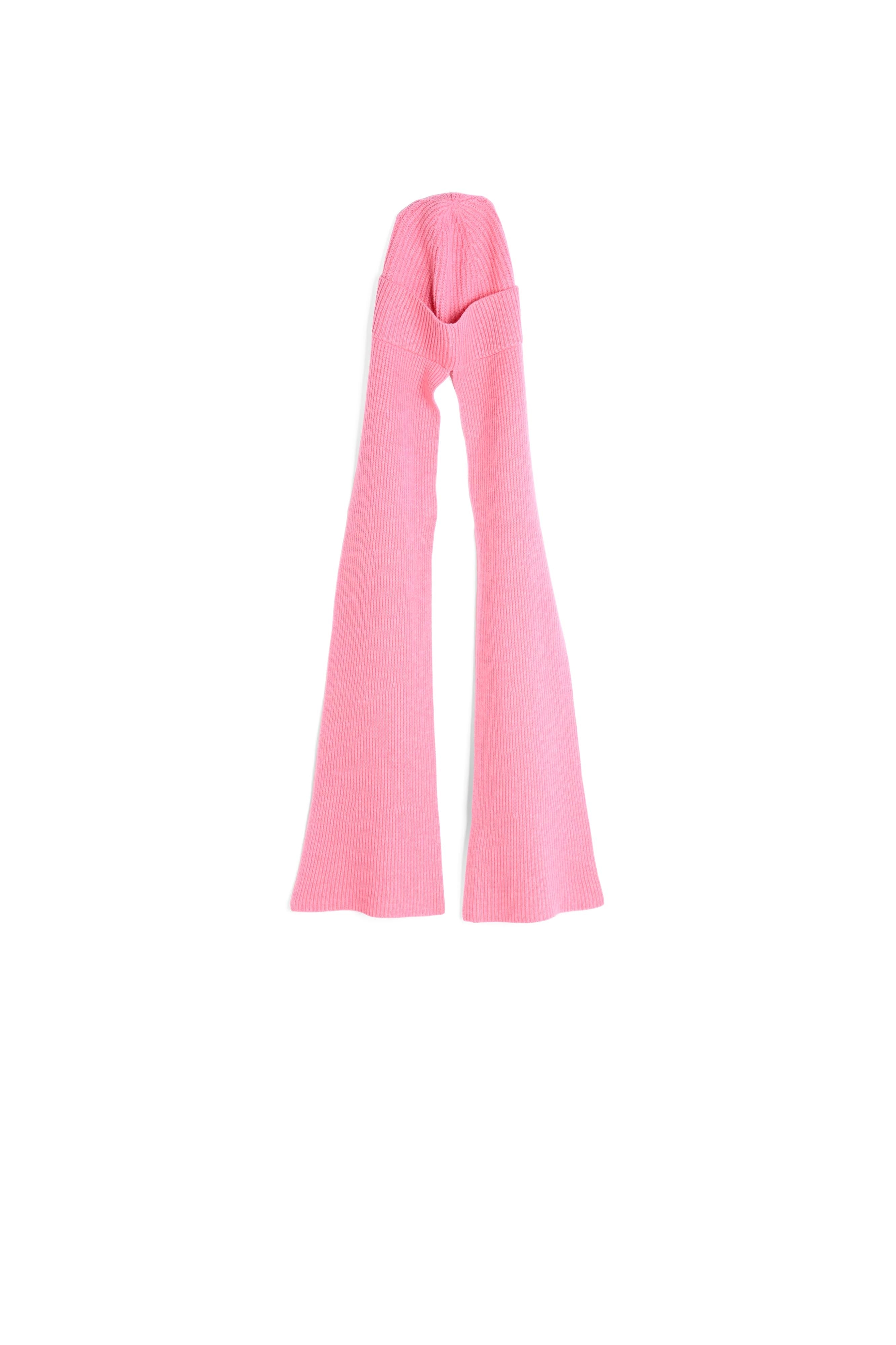 Bonnet Azhar rose en laine Faume - seconde main