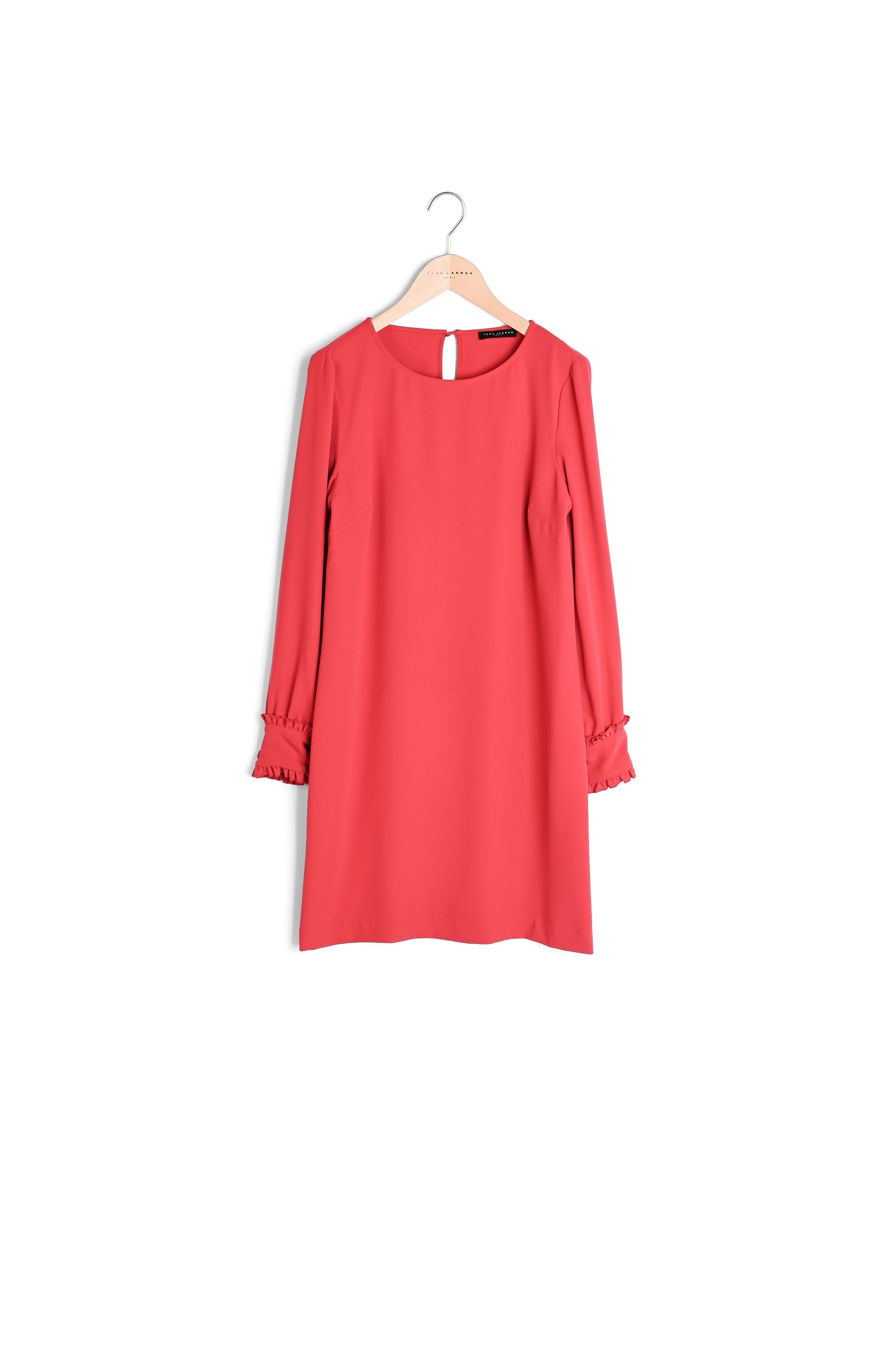 Robe Renaude rouge en crêpe Faume - seconde main