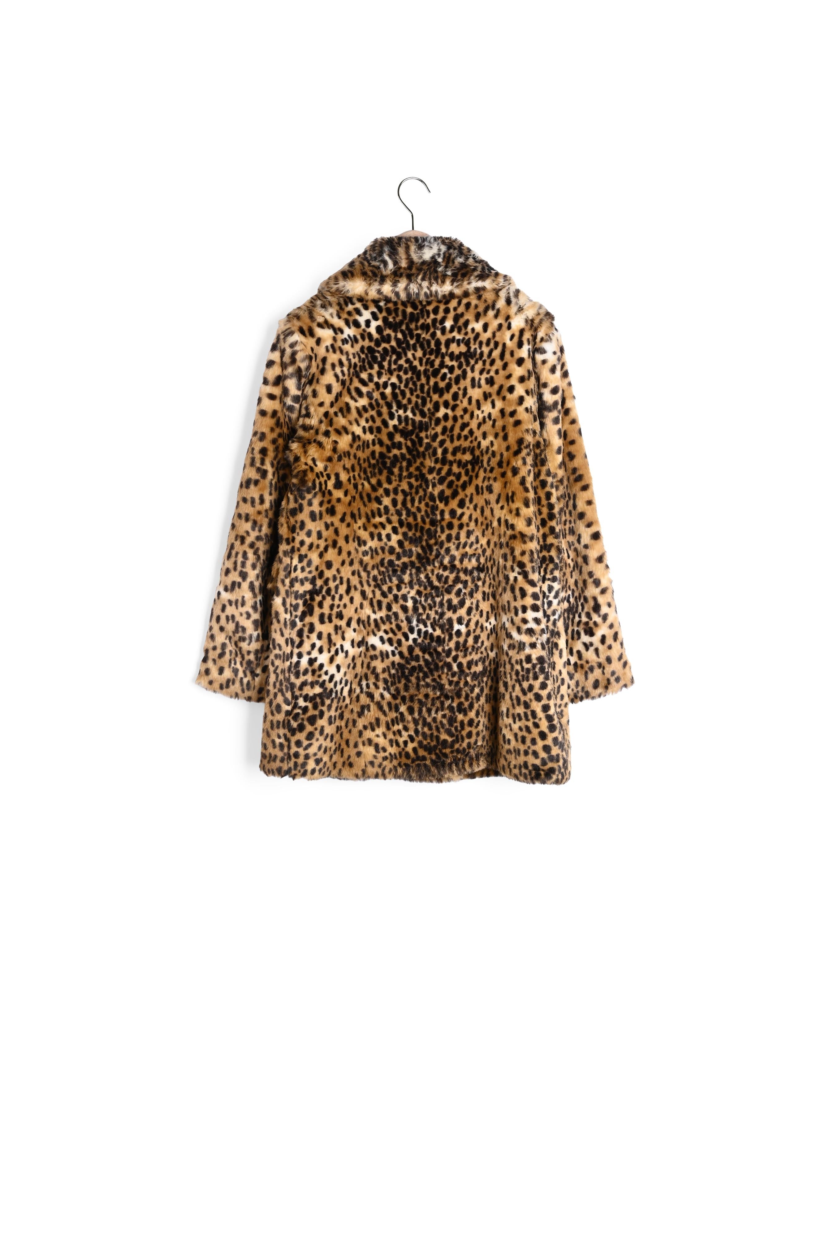 Manteau Melie marron en fausse fourrure léopard Faume - seconde main