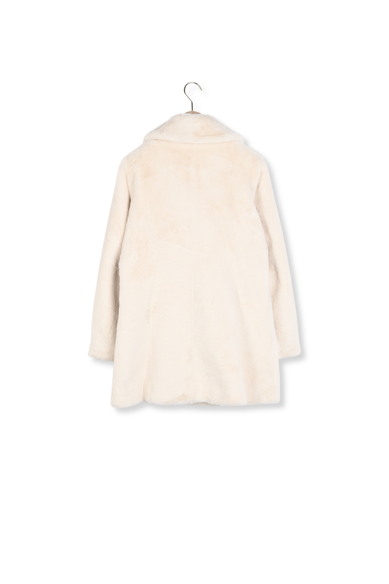 Manteau Melie écru en fausse fourrure Faume - seconde main