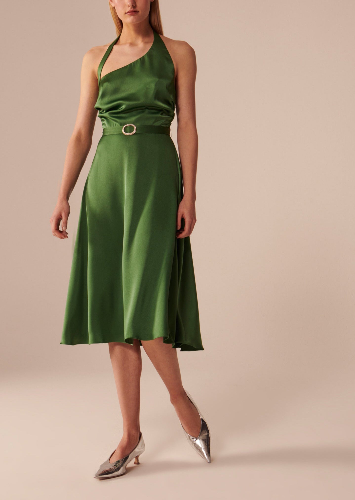 Robe Reality verte en satin Faume - seconde main