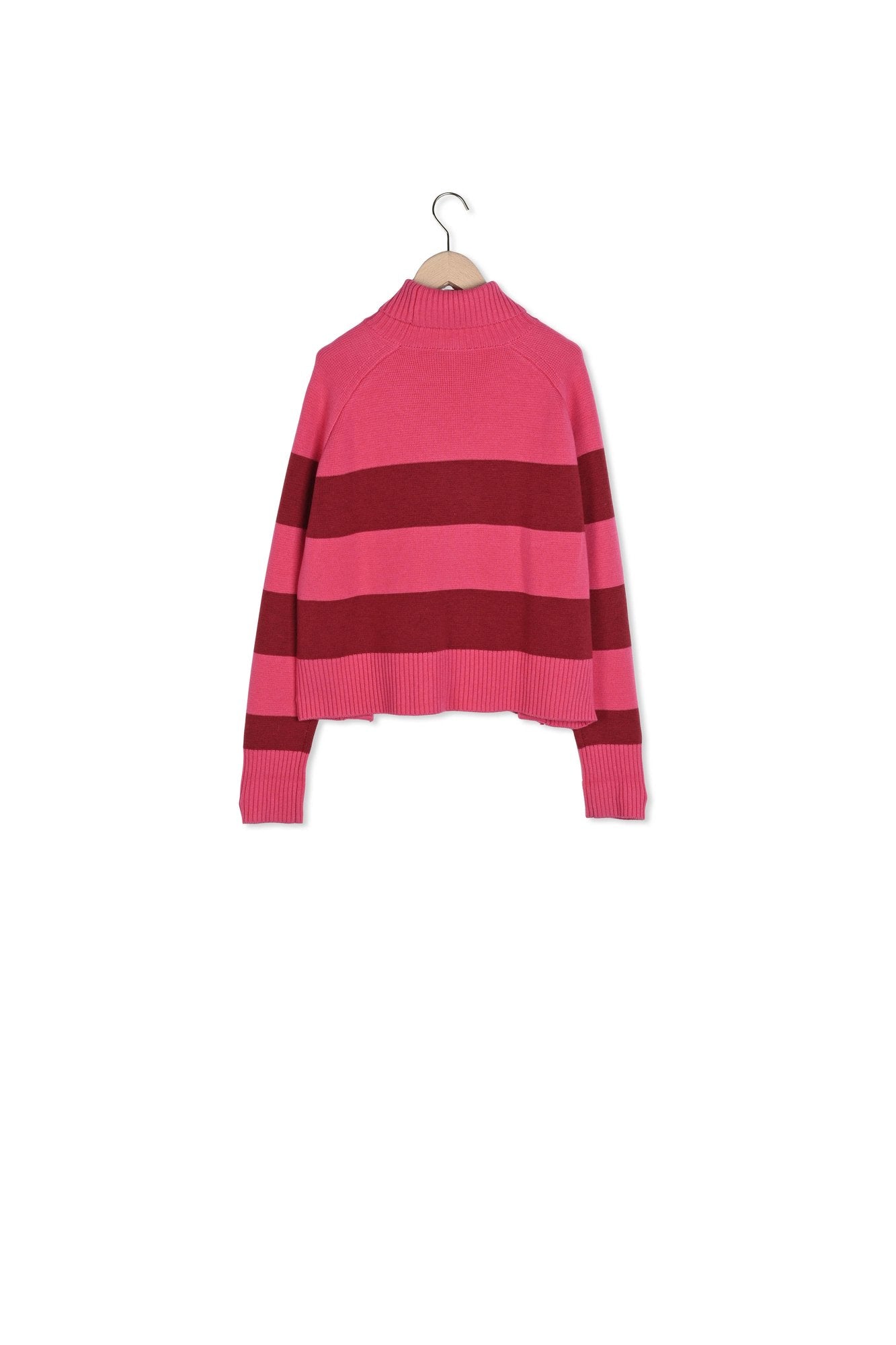 Pull Prague rose en laine Faume - seconde main