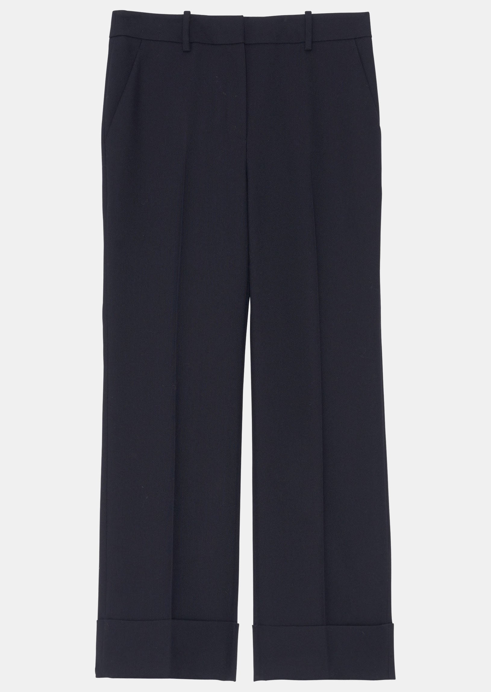 Pantalon Phil bleu nuit en toile tailleur Faume - seconde main