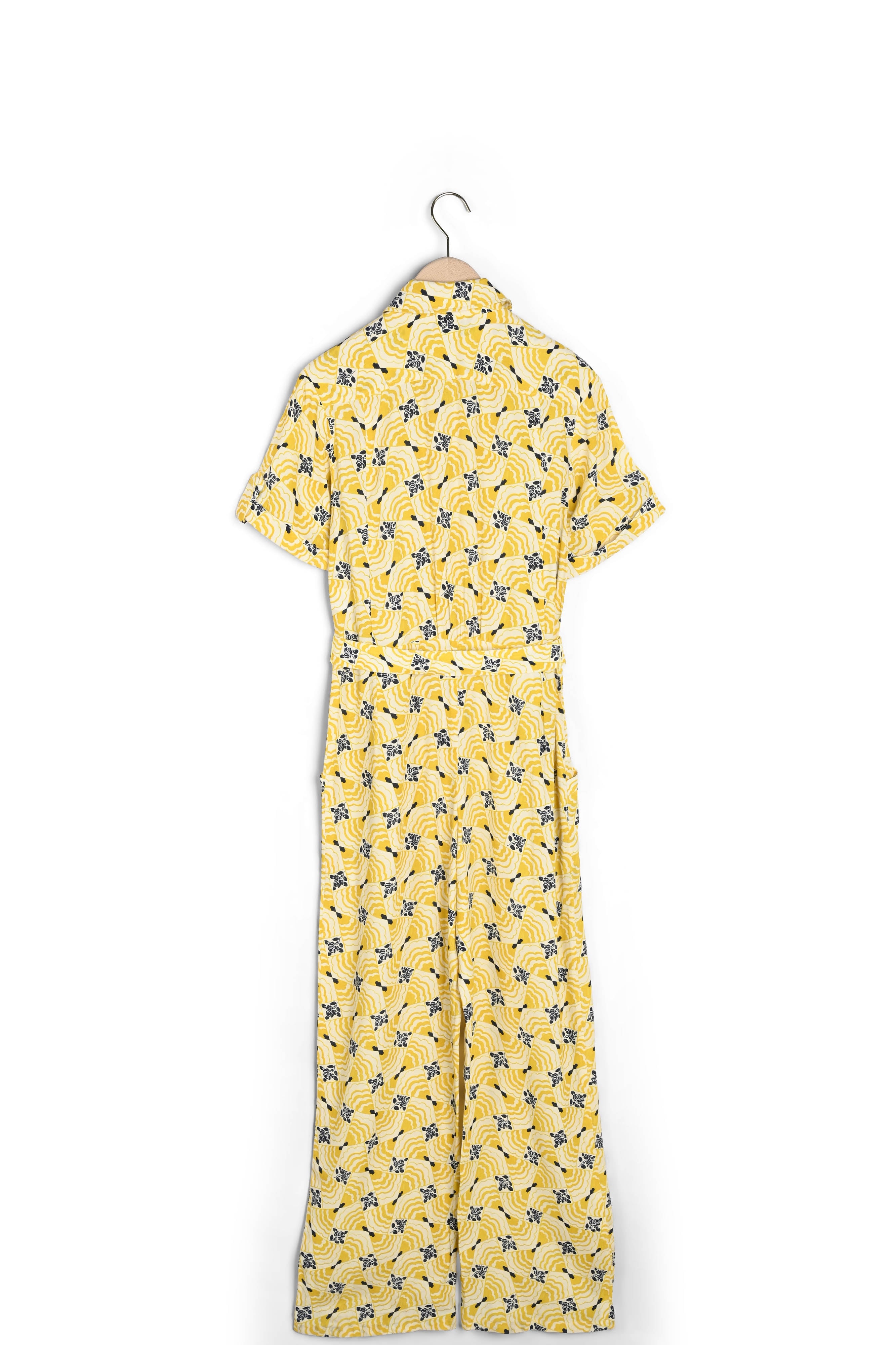 Combinaison Calypso jaune imprimé fleuri Faume - seconde main