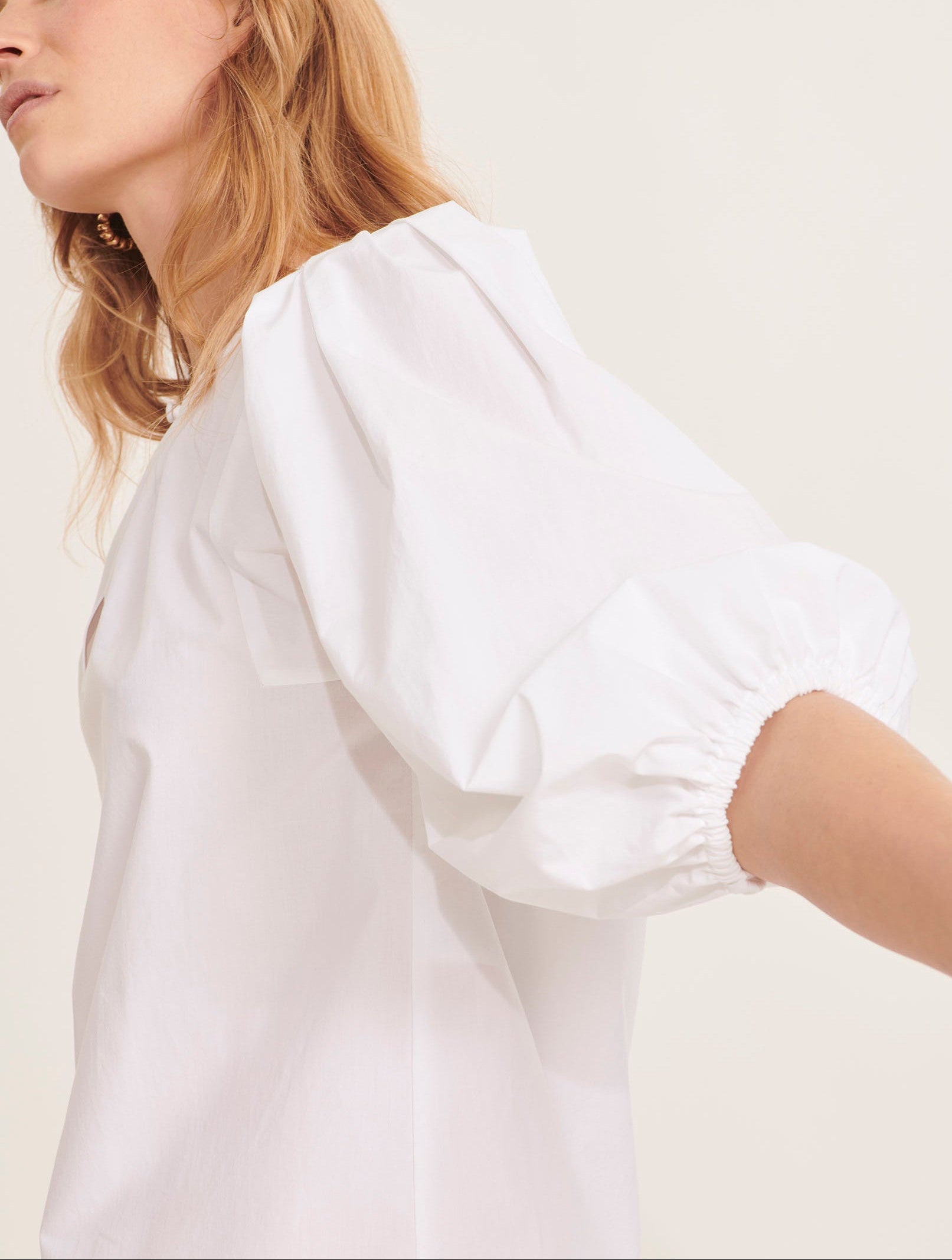 Top Temps blanc en popeline Faume - seconde main