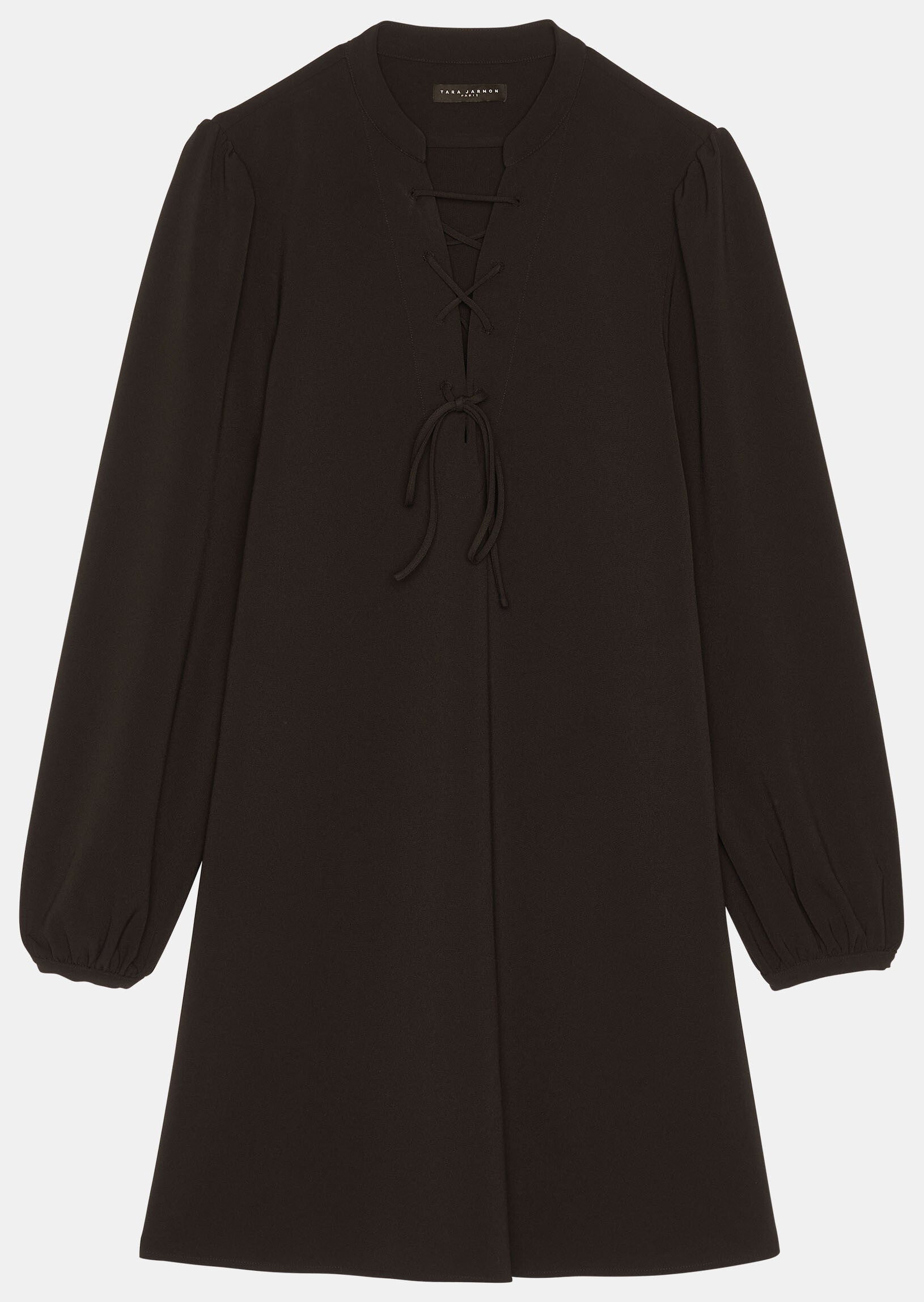 Robe Raiqa noire en crêpe Faume - seconde main