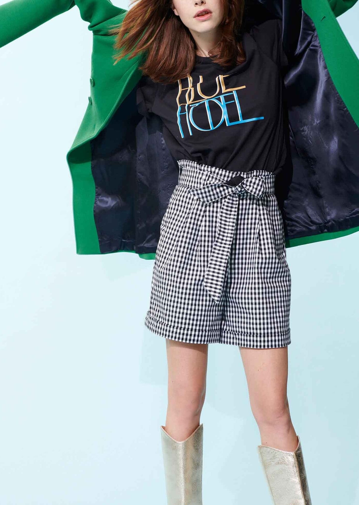 Manteau Mary vert émeraude en coton Faume - seconde main