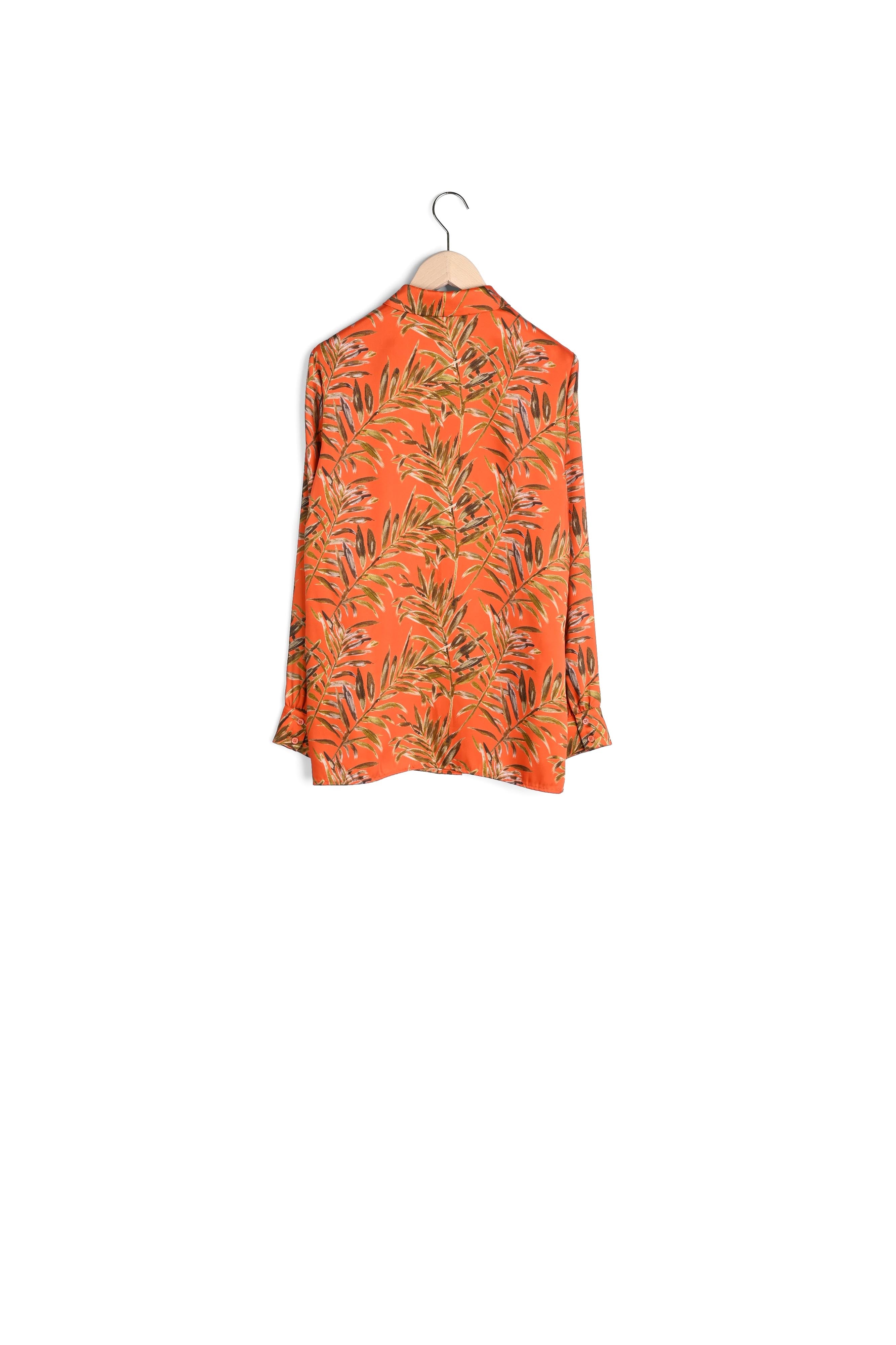 Chemise Calie orange imprimé palmes Faume - seconde main