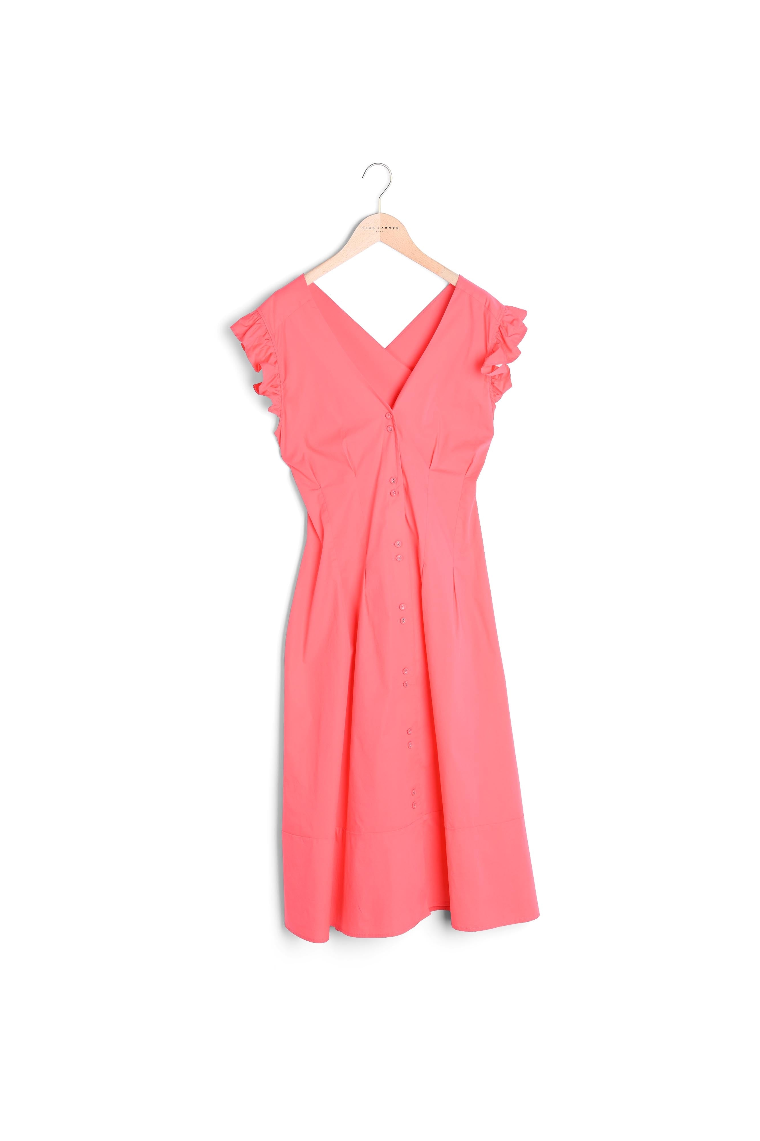 Robe Ribes rose en popeline Faume - seconde main