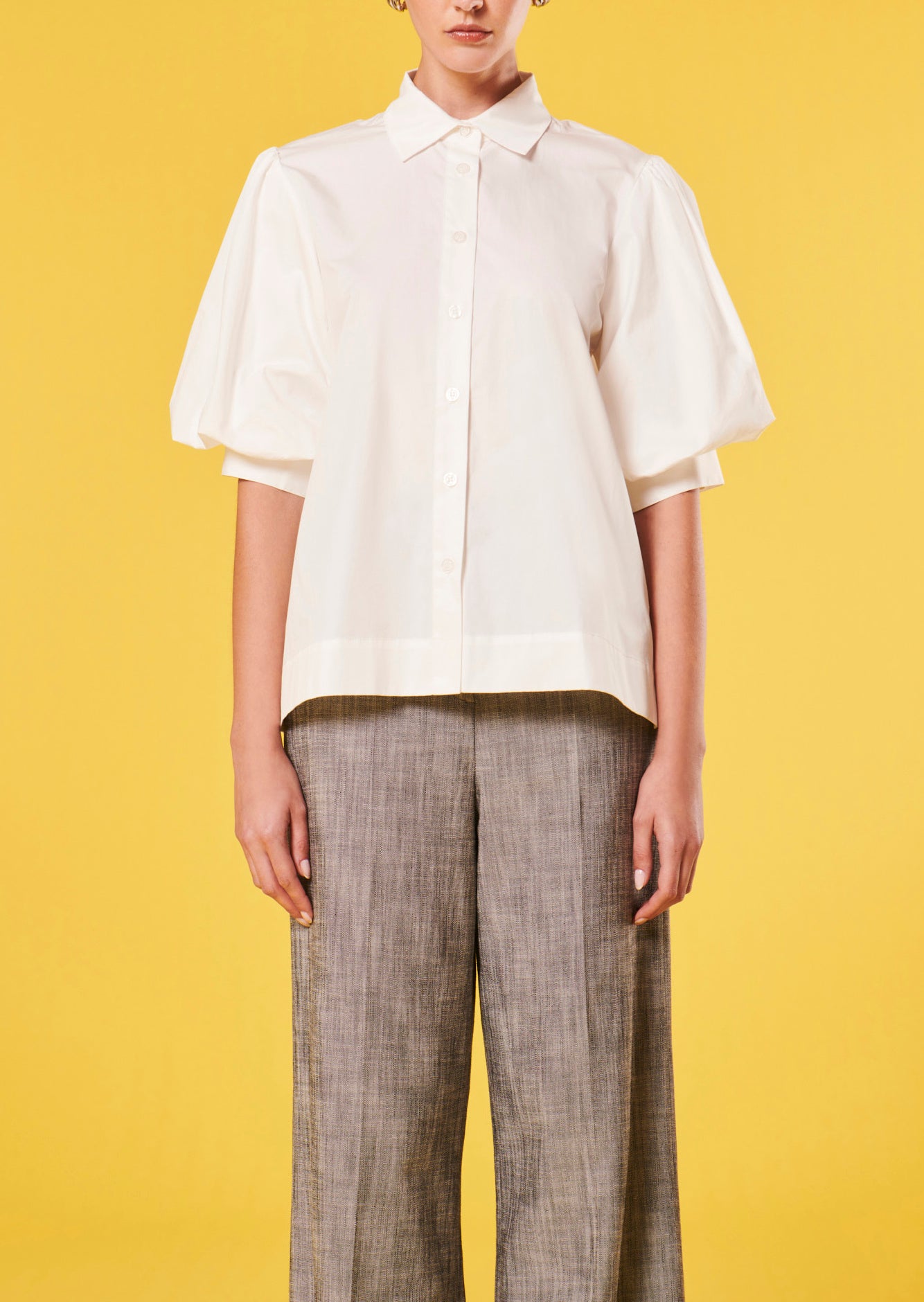 Chemise Calypso blanche en popeline Faume - seconde main