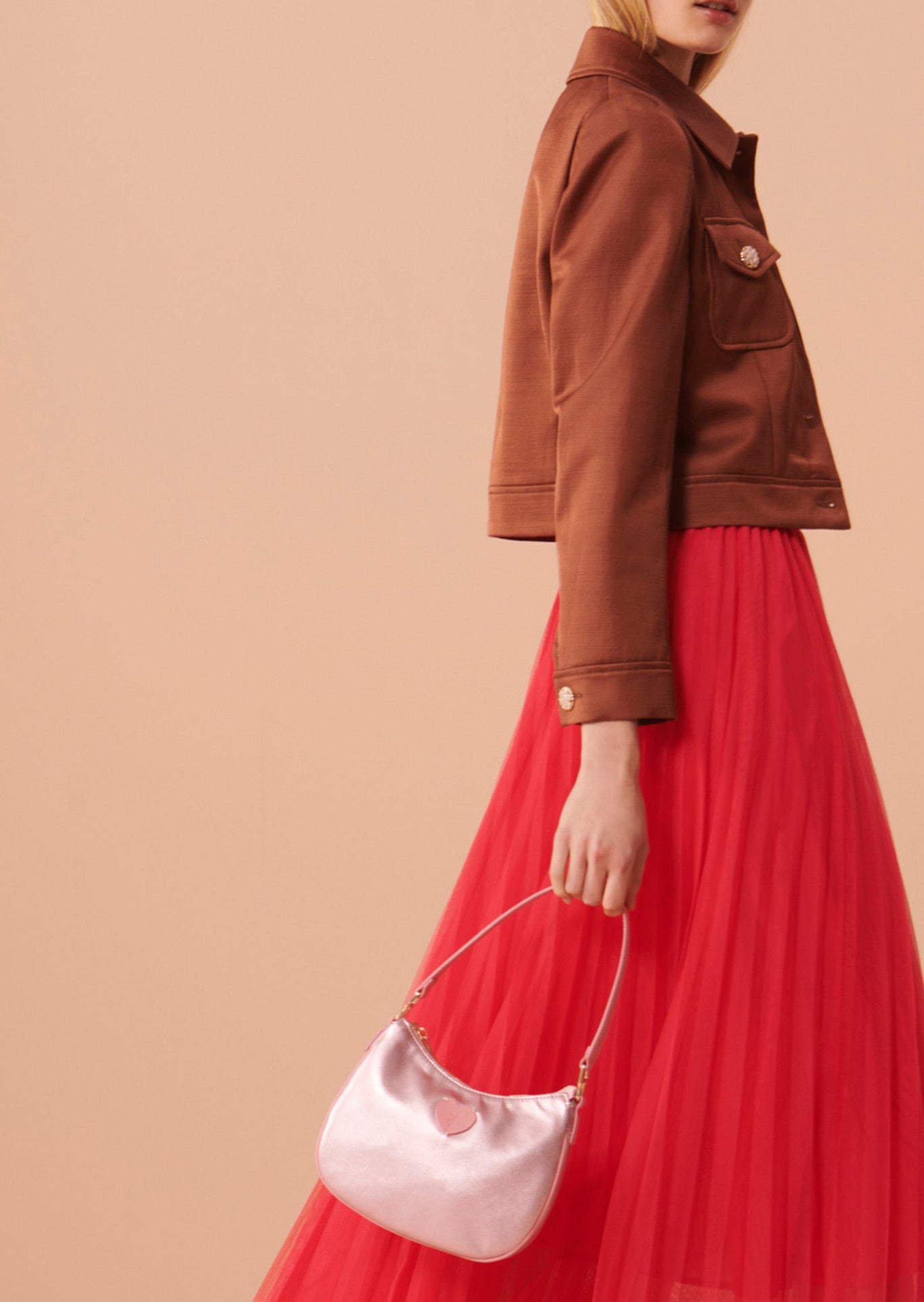 Veste Vascano marron en coton satiné Faume - seconde main