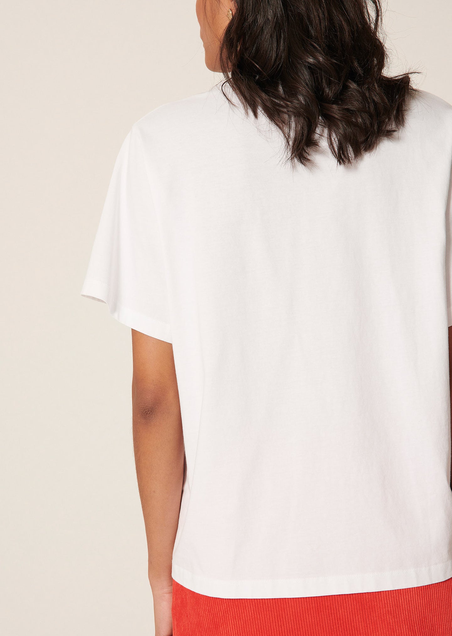 T-shirt Trendy blanc imprimé en jersey Faume - seconde main