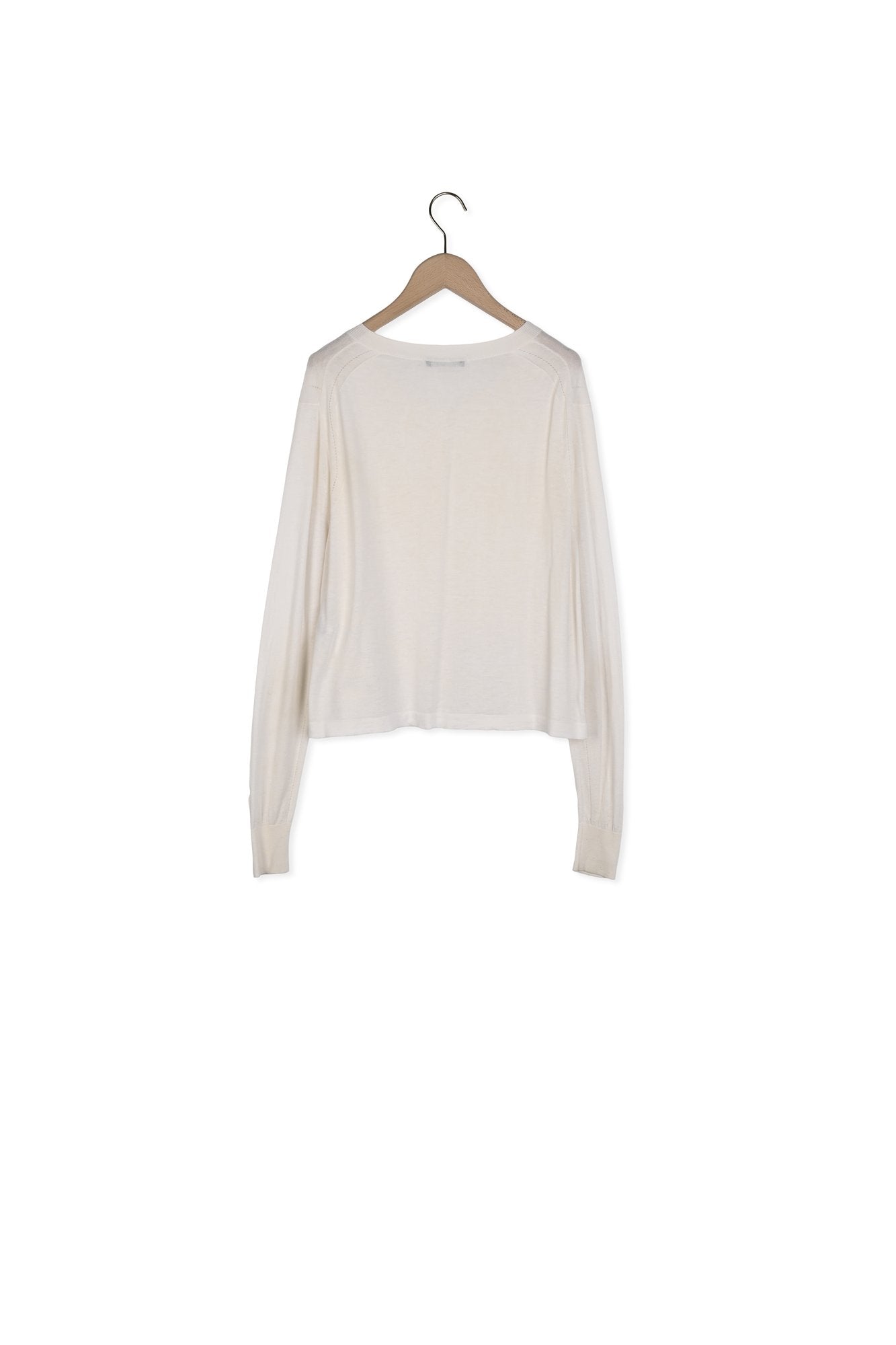 Gilet Geffrey écru en tencel extrafin Faume - seconde main