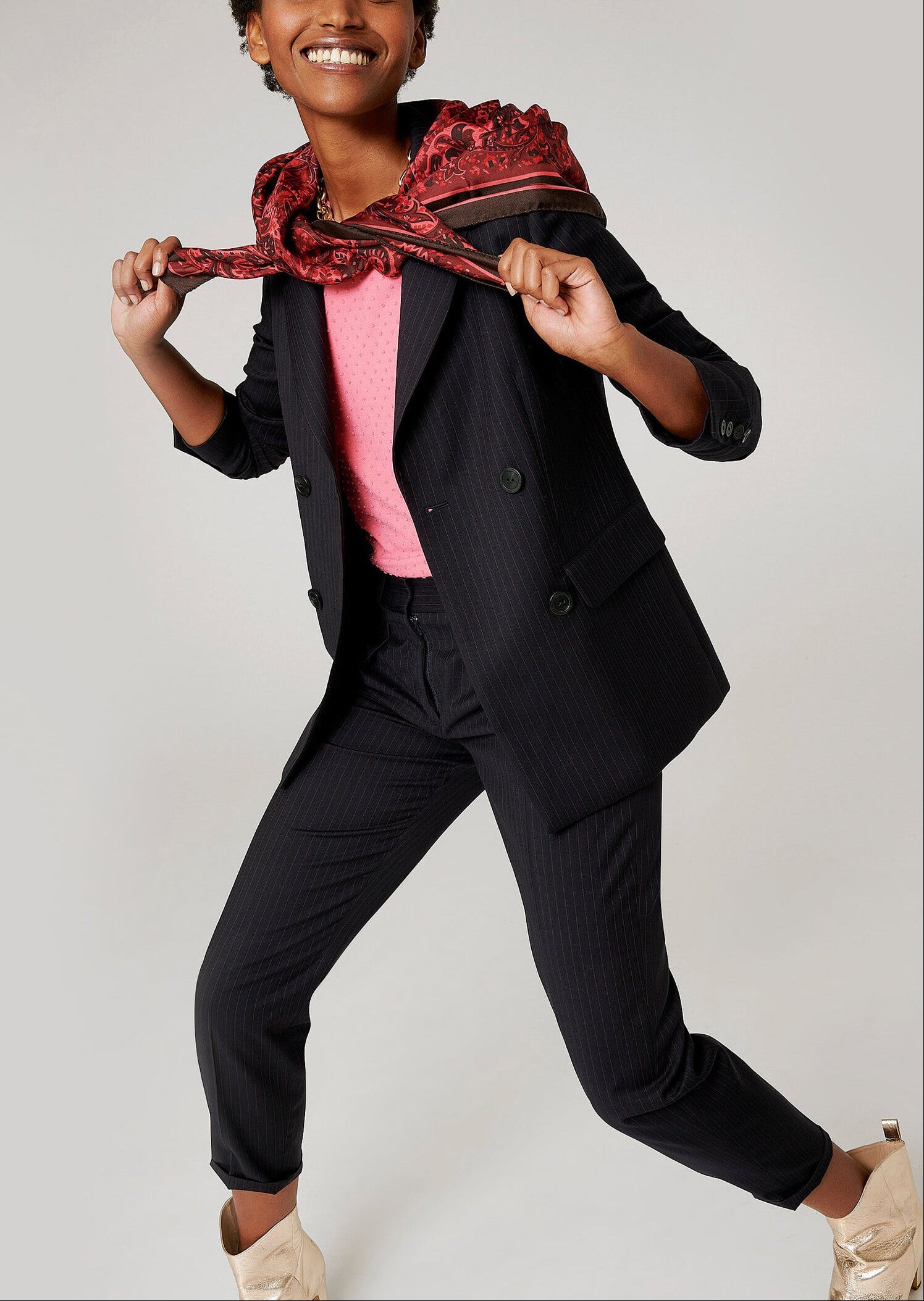 T-shirt Tere rose en jersey plumetis Faume - seconde main