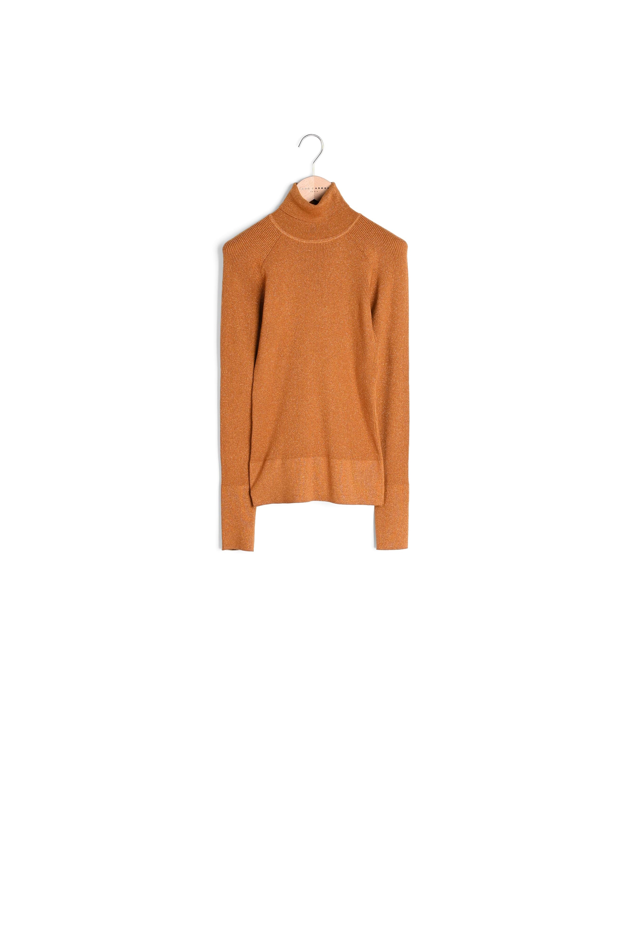 Pull Precious marron en laine et lurex Faume - seconde main