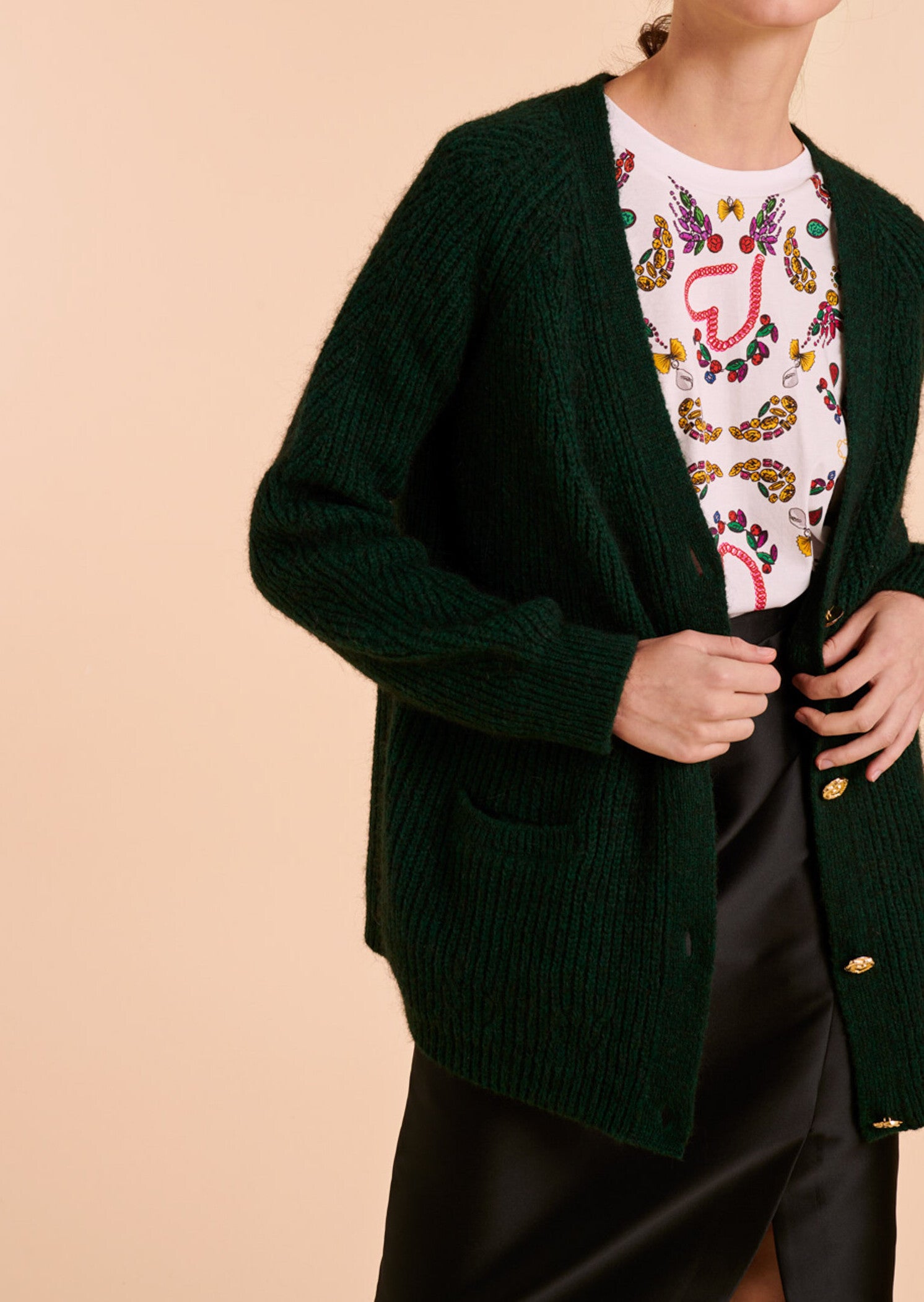 Gilet Nesma vert Faume - seconde main