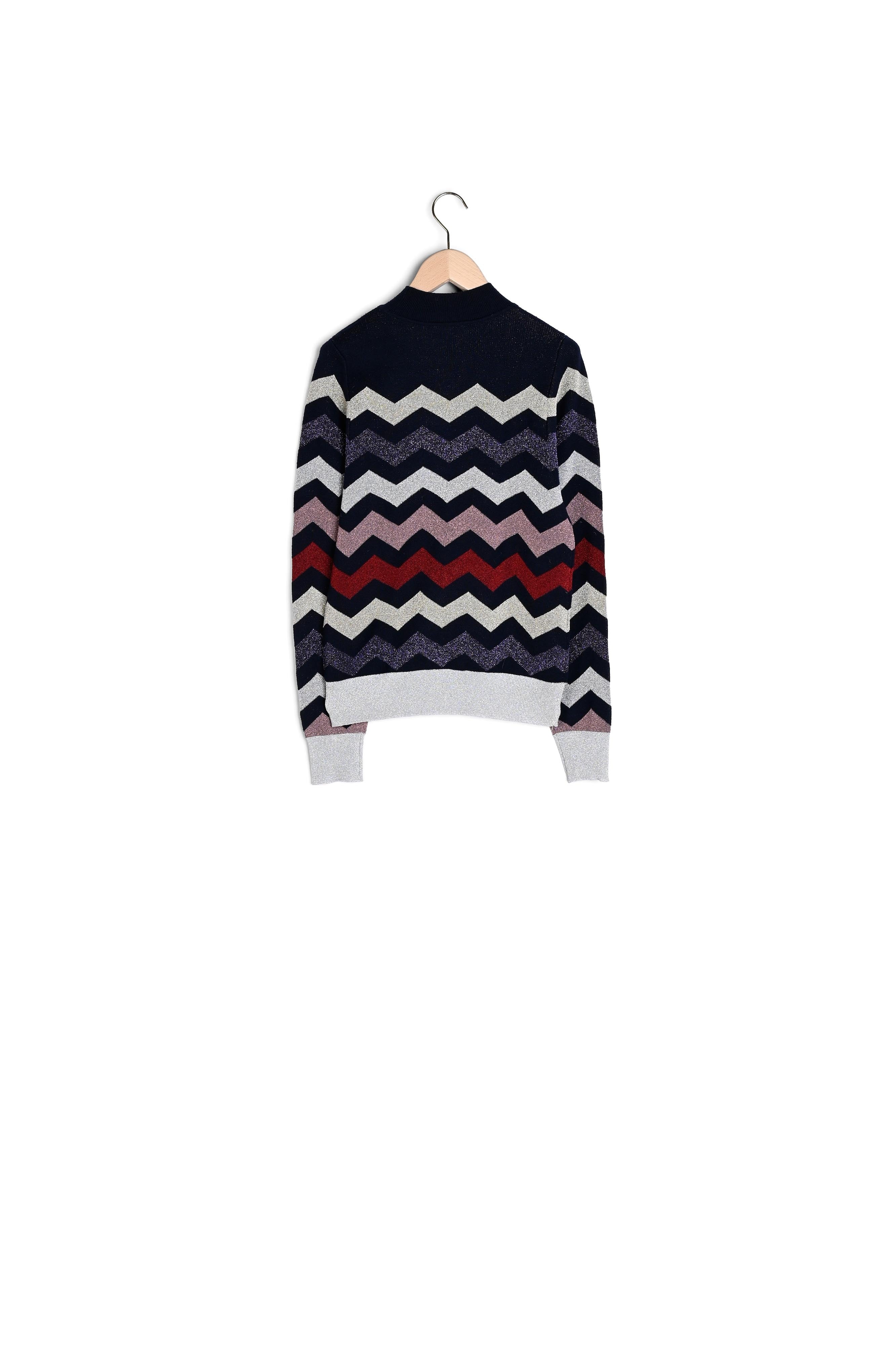 Maille bleu nuit en lurex Faume - seconde main