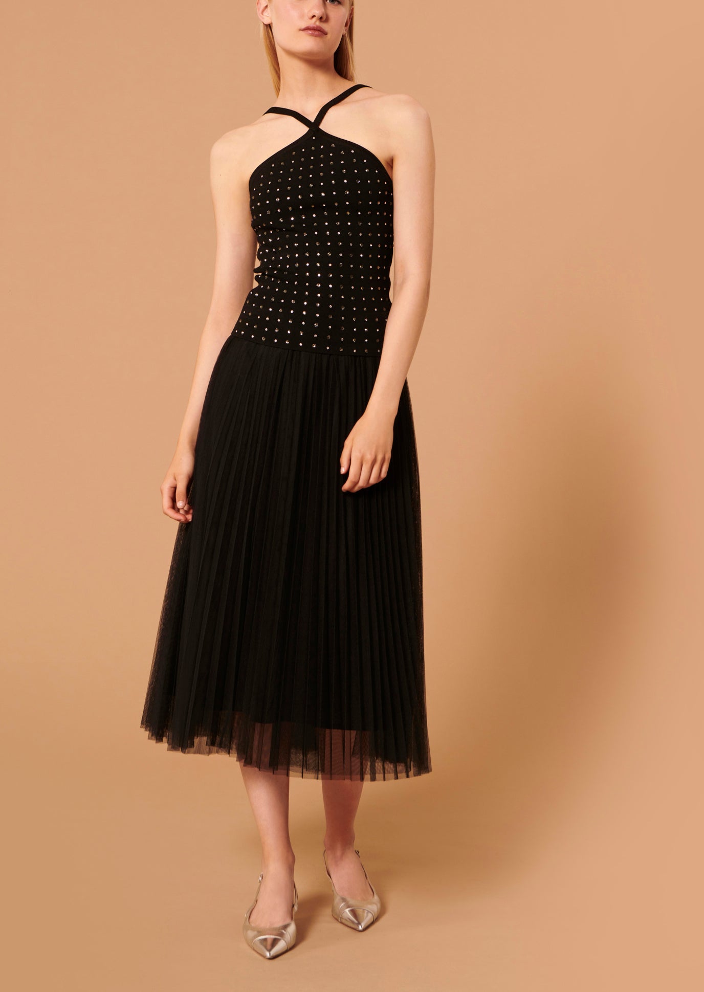 Top Positano noir en maille Faume - seconde main