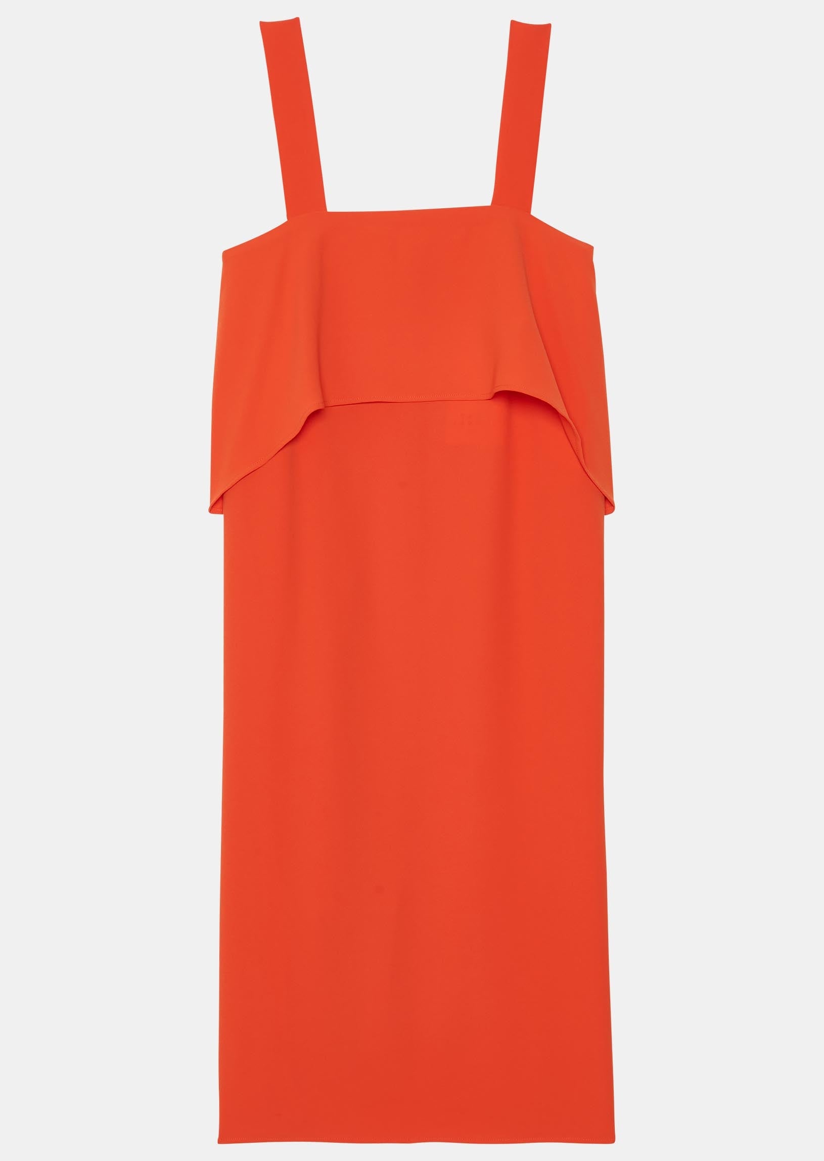 Robe Riisi orange en crêpe Faume - seconde main