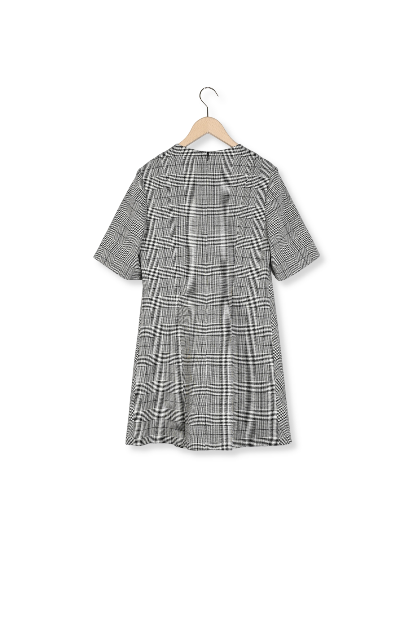 Robe grise au motif prince de galles Riyu Faume - seconde main