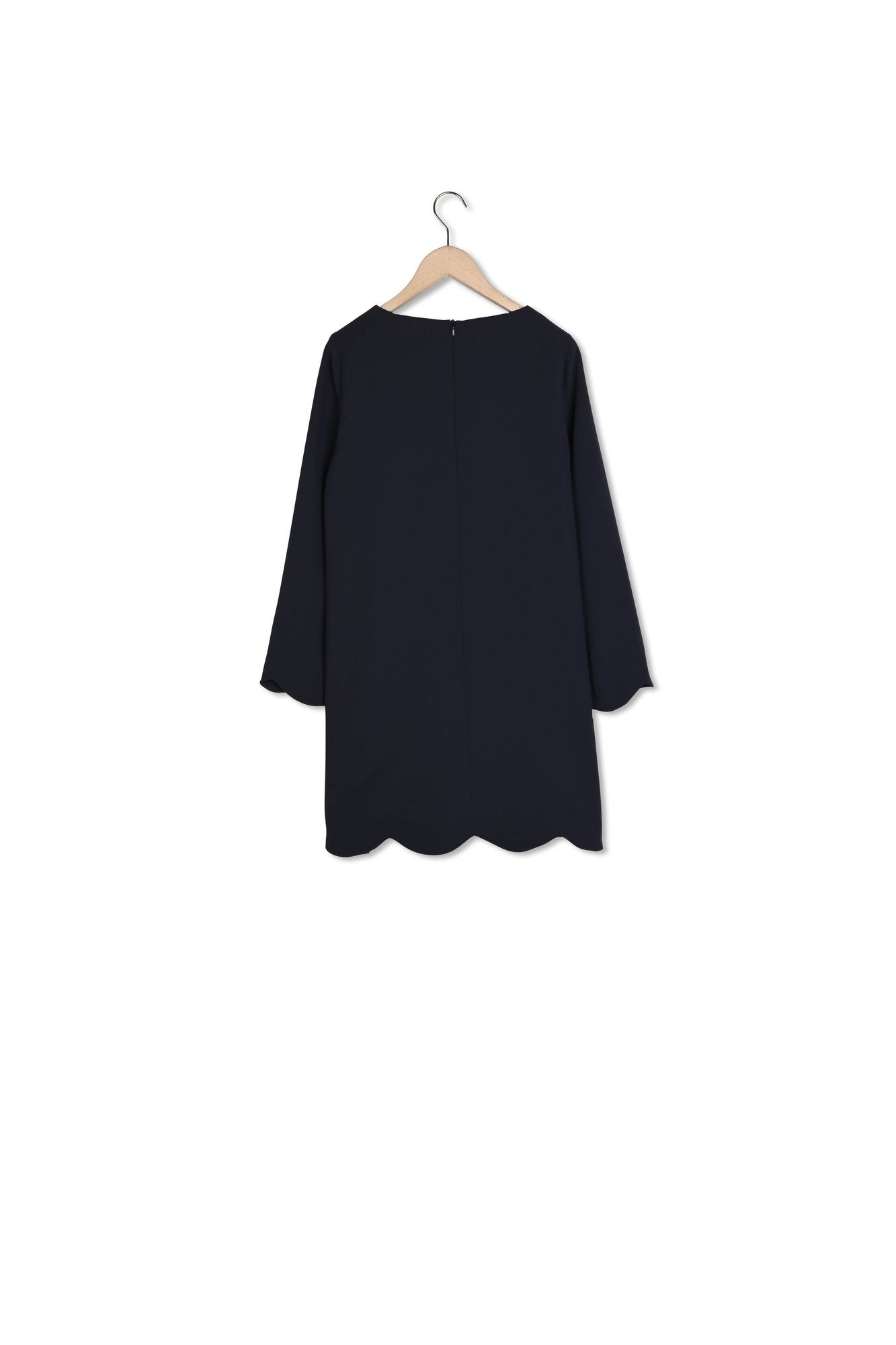 Robe Ruoda bleu nuit en crêpe Faume - seconde main