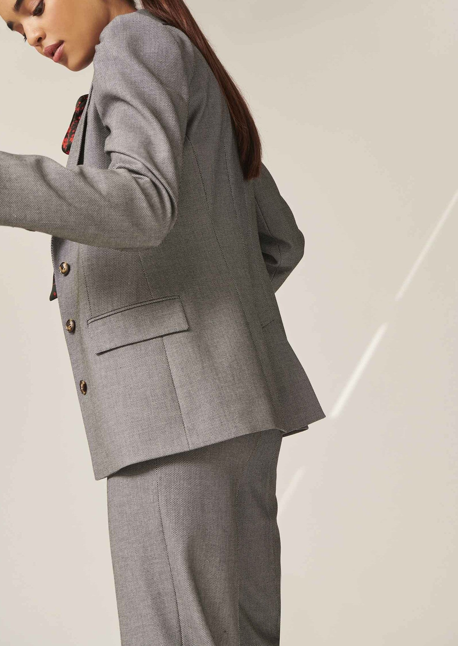 Veste Vita noire en tissu caviar Faume - seconde main