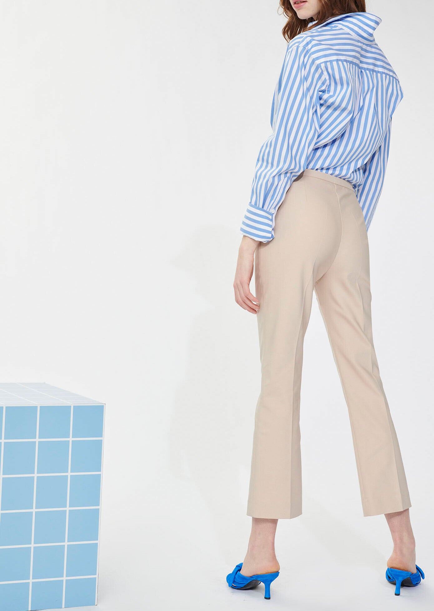 Pantalon Paquerette beige en coton Faume - seconde main