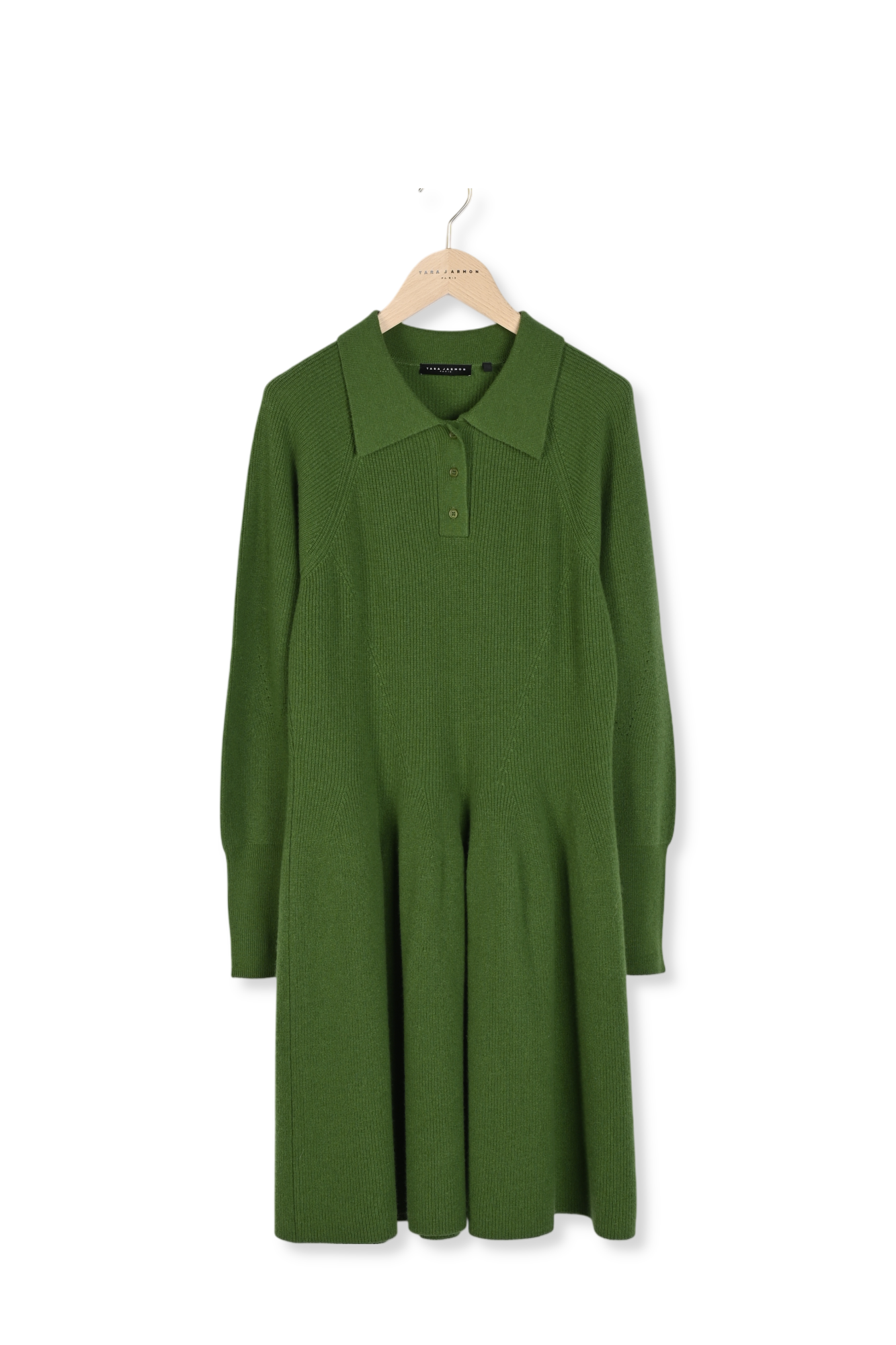 Robe verte en maille Rosemarie Faume - seconde main