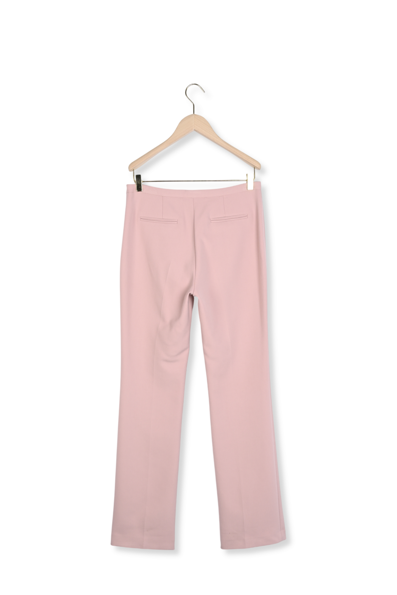 Pantalon rose en toile double Papillon Faume - seconde main