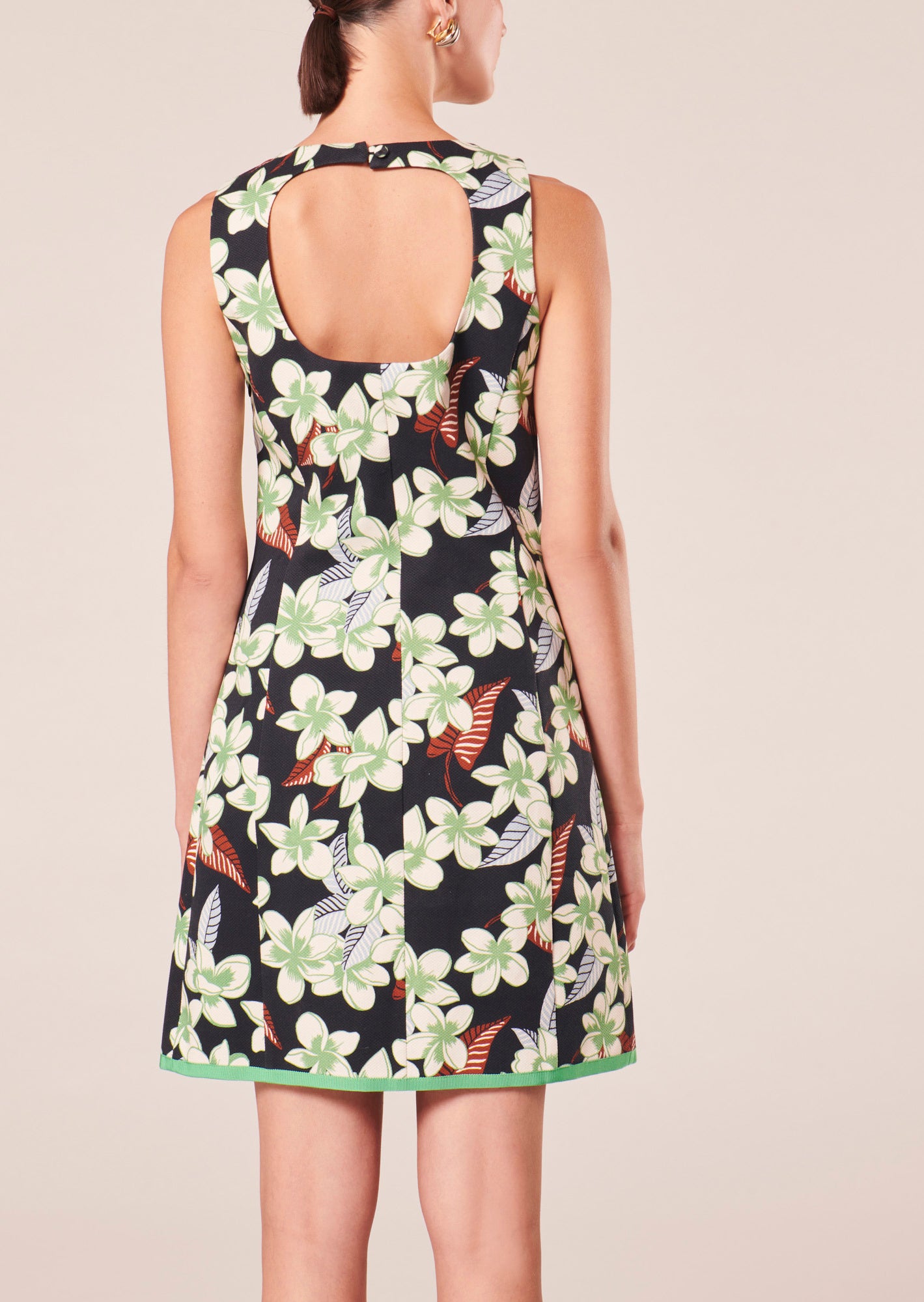 Robe Ritza bleu nuit à motif fleurs Faume - seconde main