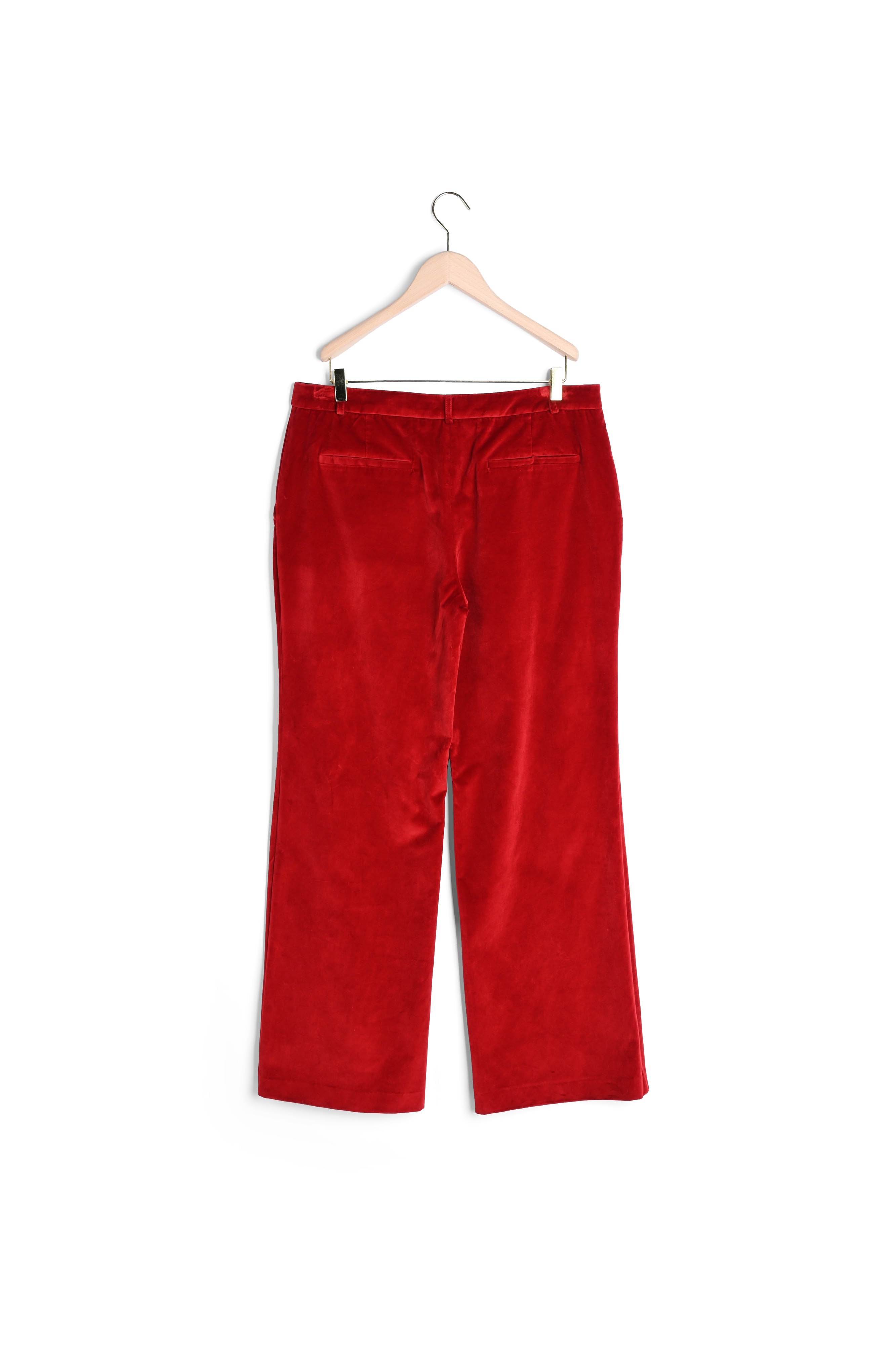 Pantalon Patti rouge en velours Faume - seconde main
