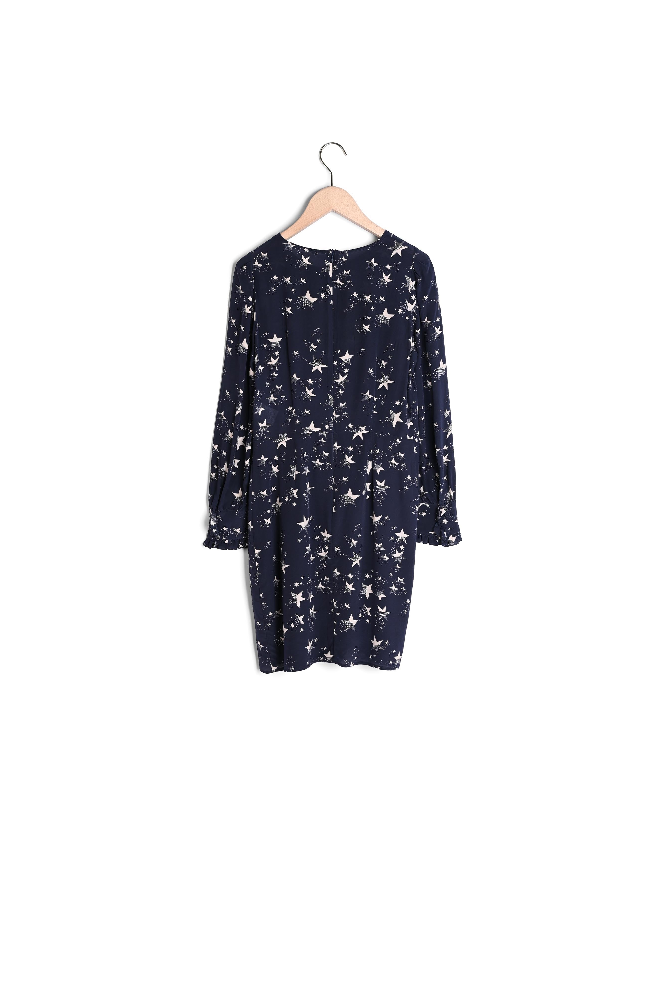 Robe bleu nuit motif étoile Faume - seconde main