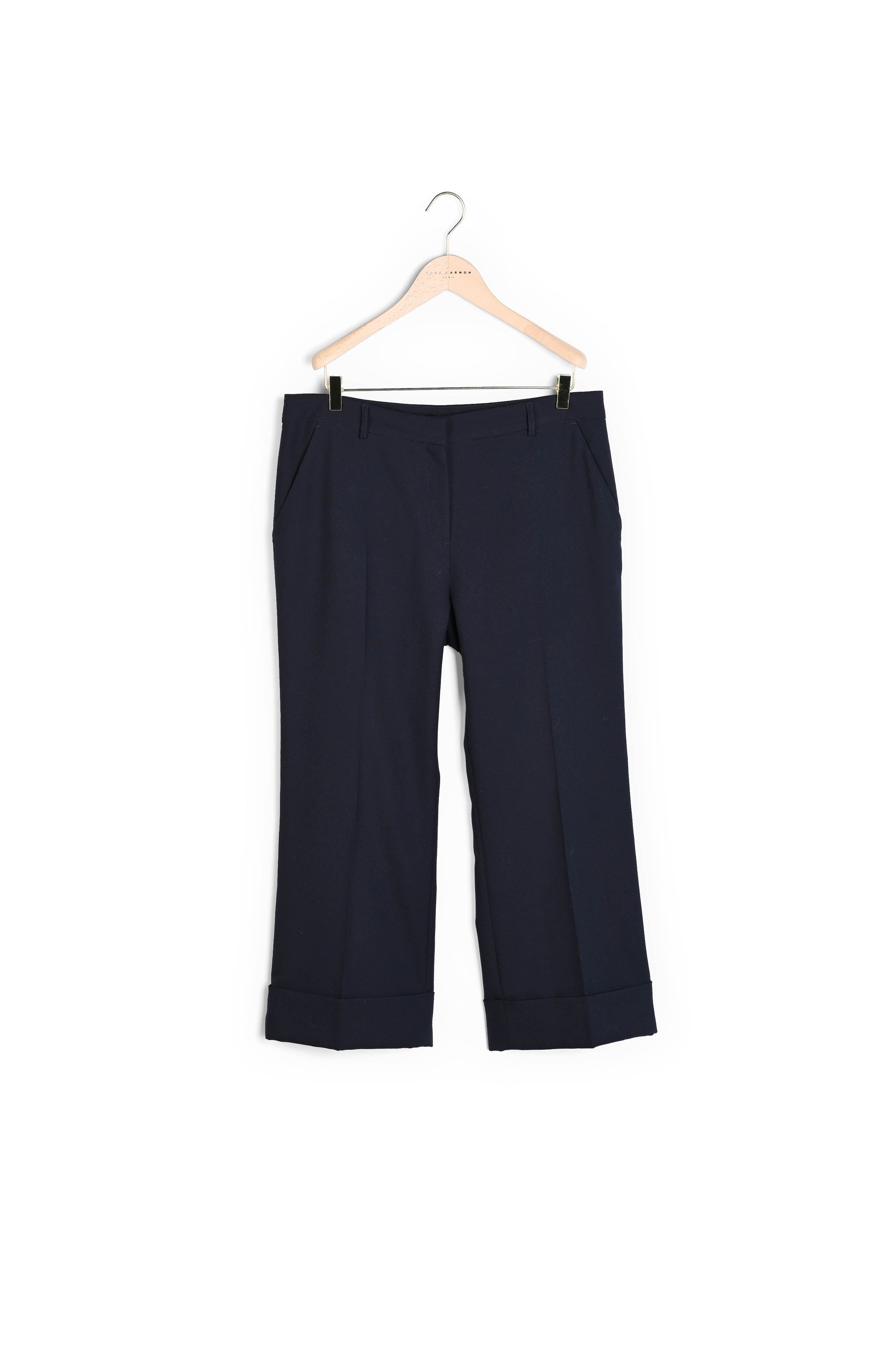 Pantalon Phil bleu nuit en toile tailleur Faume - seconde main