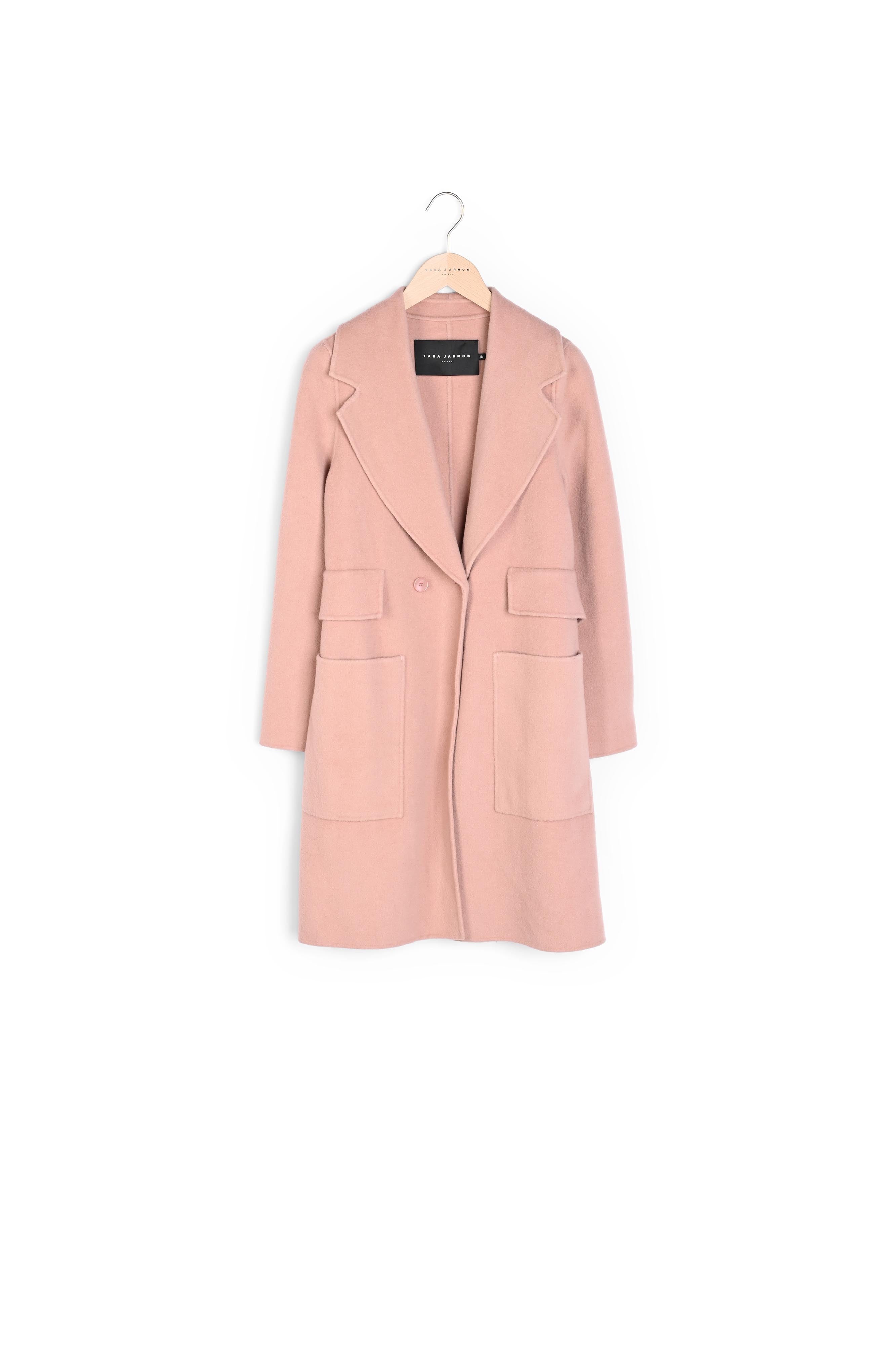 Manteau Masha chair en laine double face Faume - seconde main