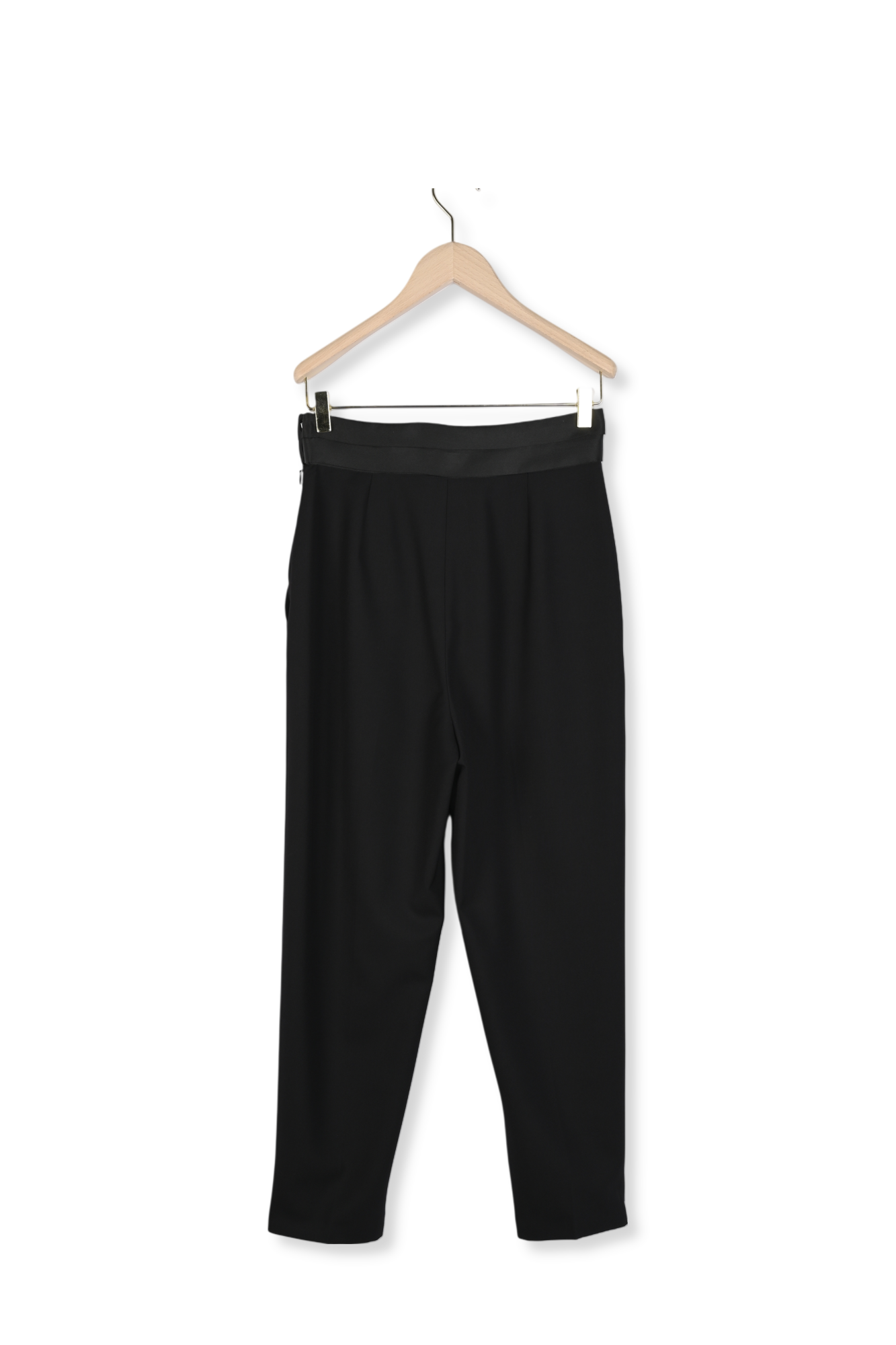 Pantalon noir en laine Paul Faume - seconde main