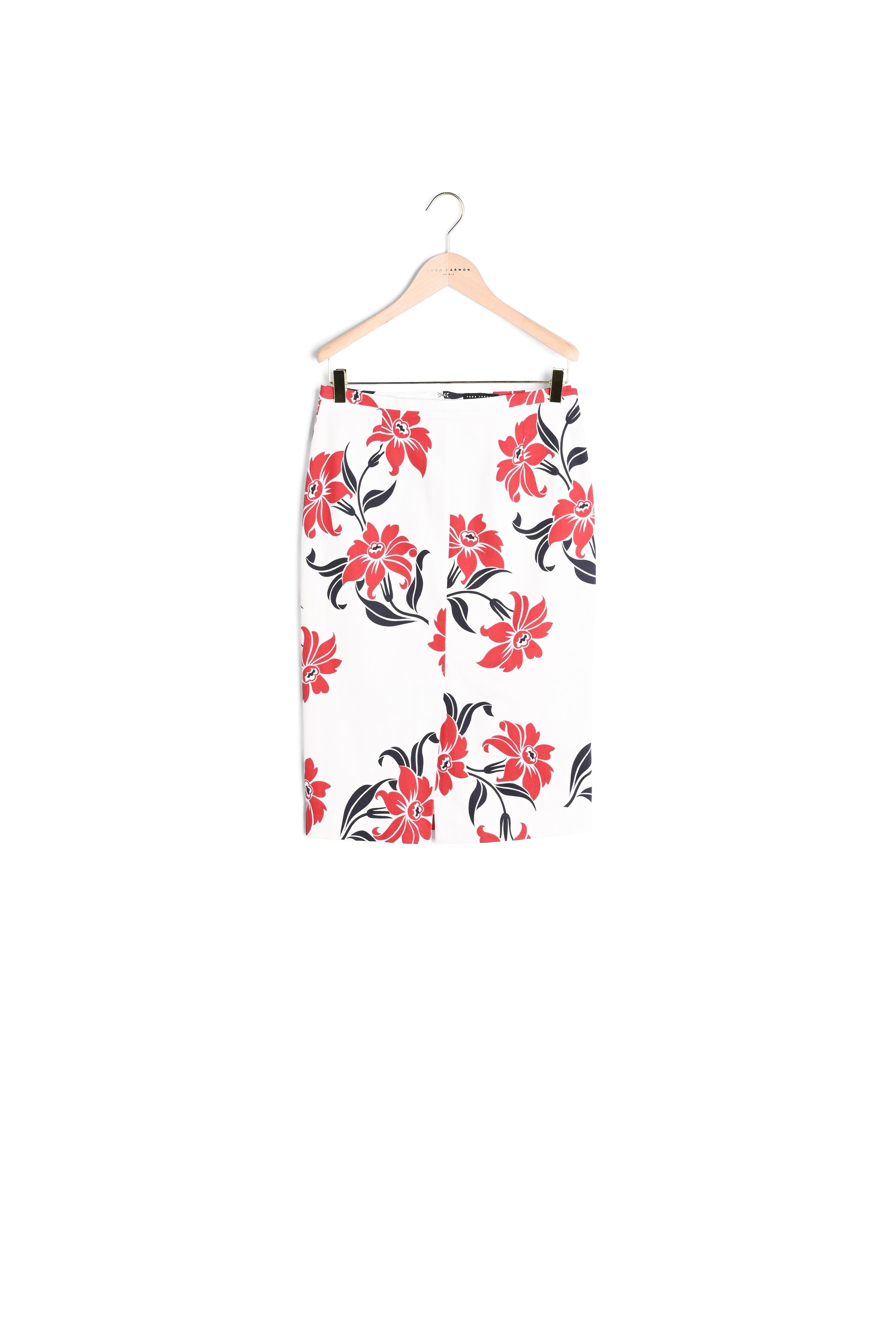 Jupe Jacquetta écrue imprimé fleurs de lys en coton Faume - seconde main