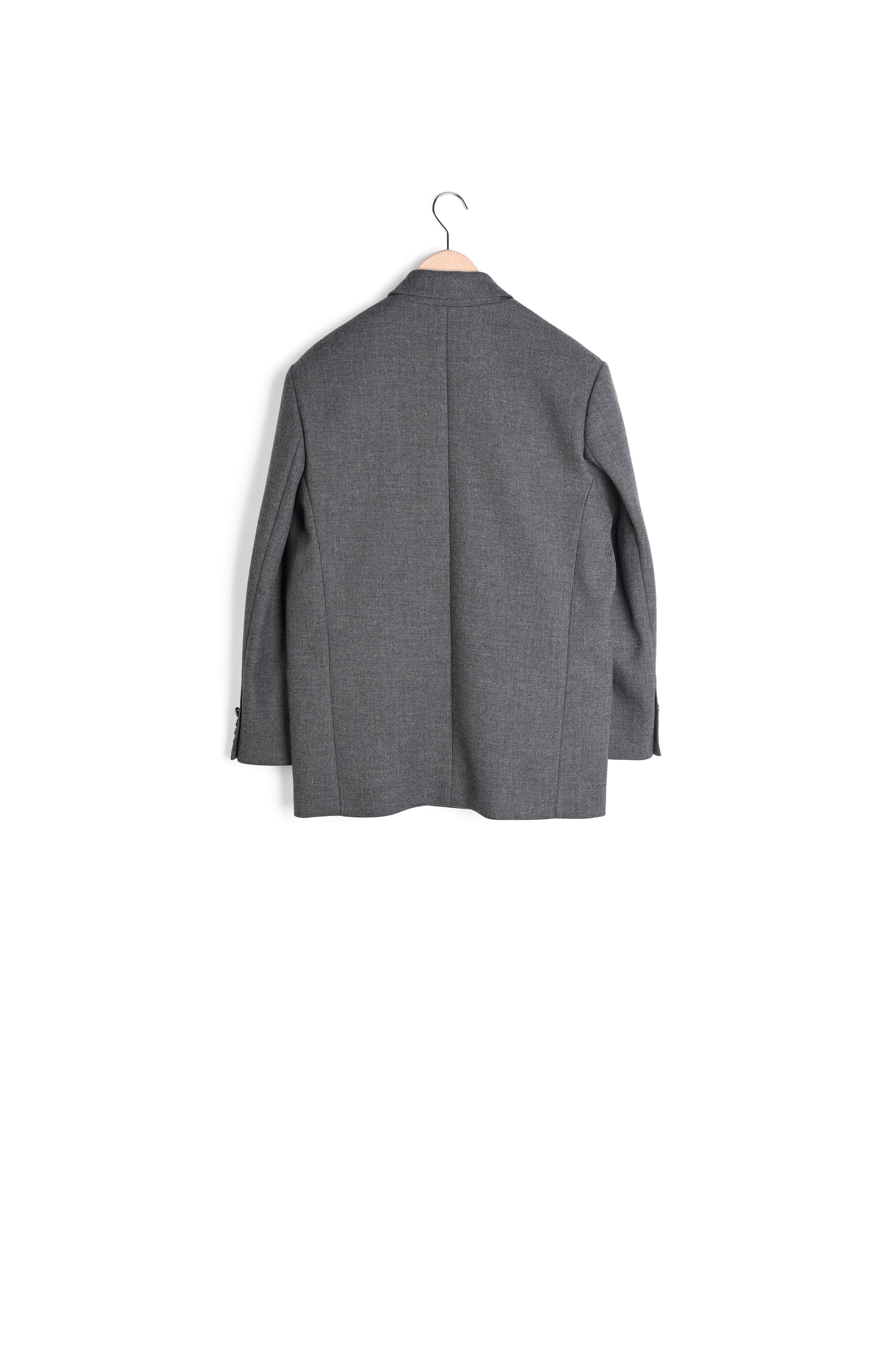 Veste Vlad grise en toile tailleur Faume - seconde main