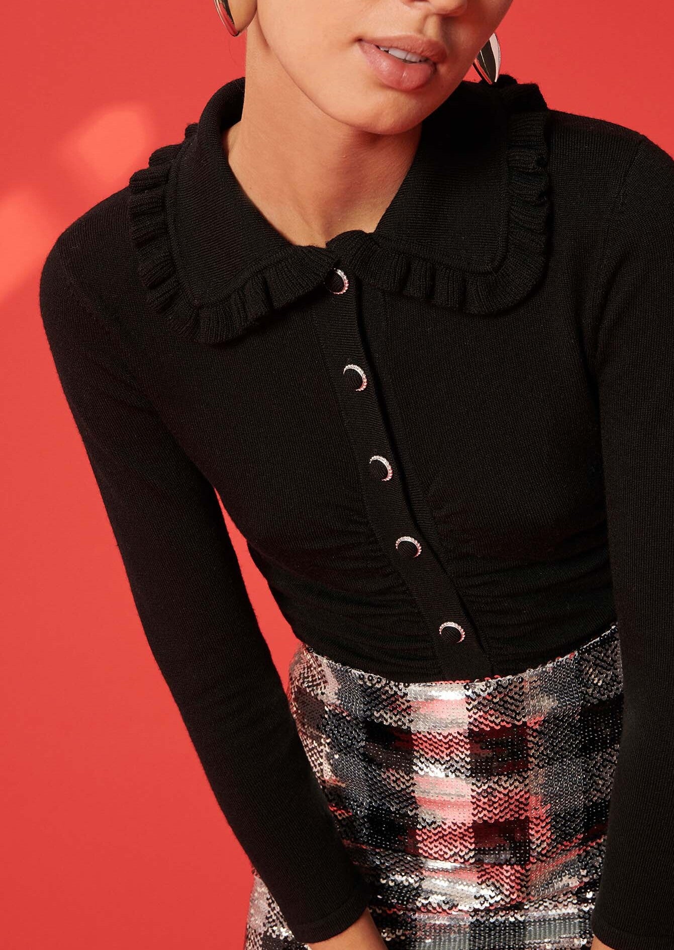 Body Potema noir en laine merinos Faume - seconde main