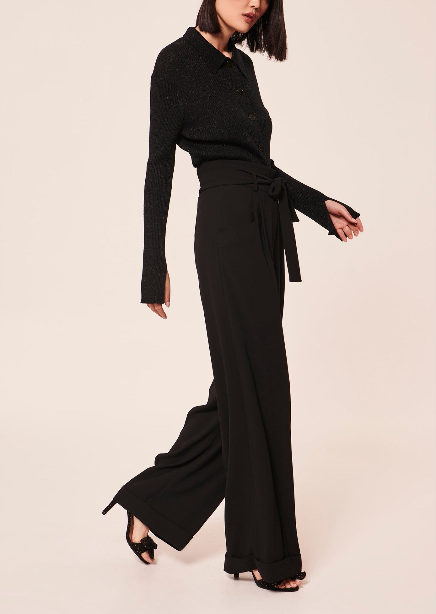 Pantalon Pyla noir Faume - seconde main