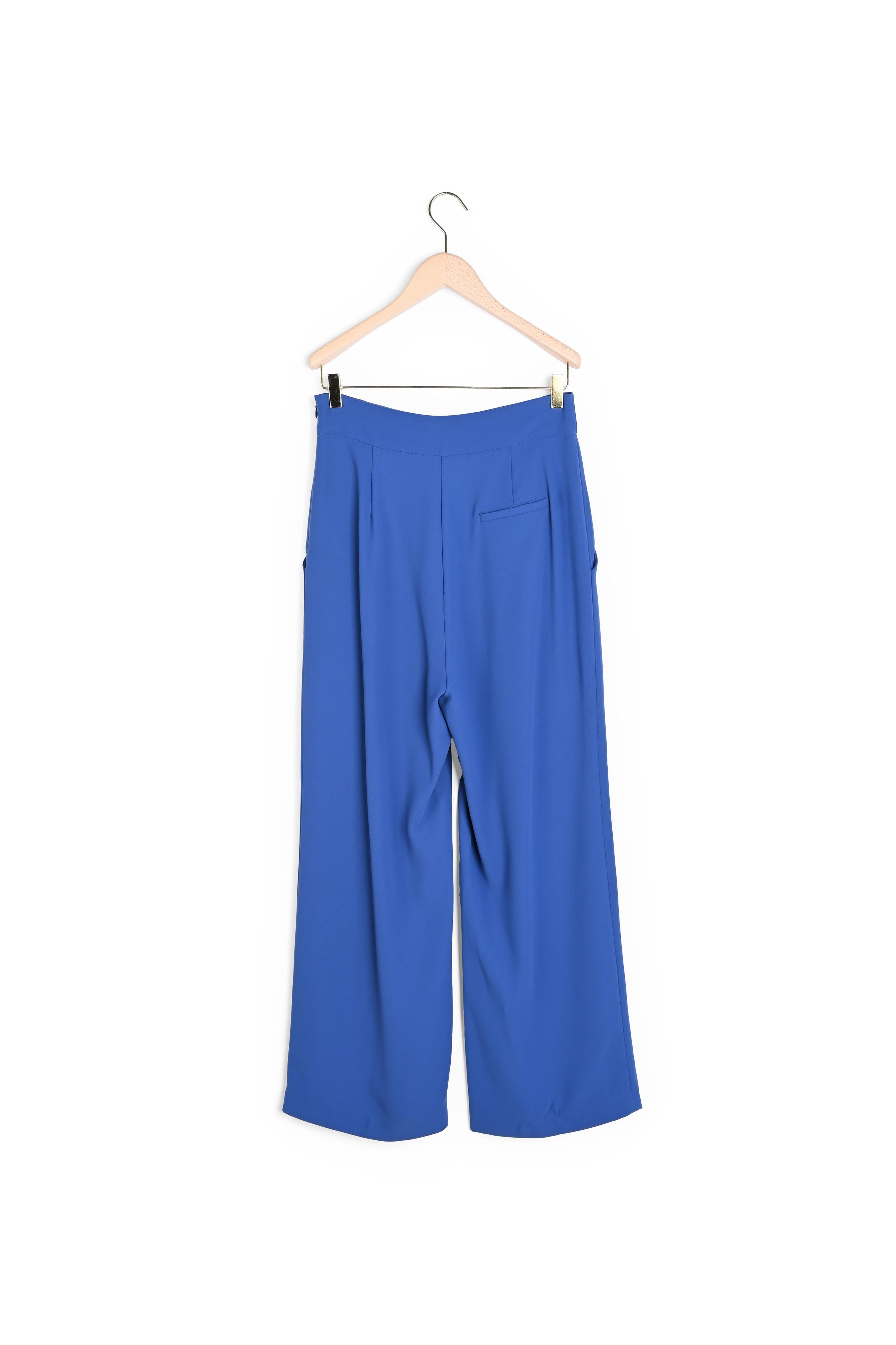 Pantalon Pilar bleu en crêpe Faume - seconde main