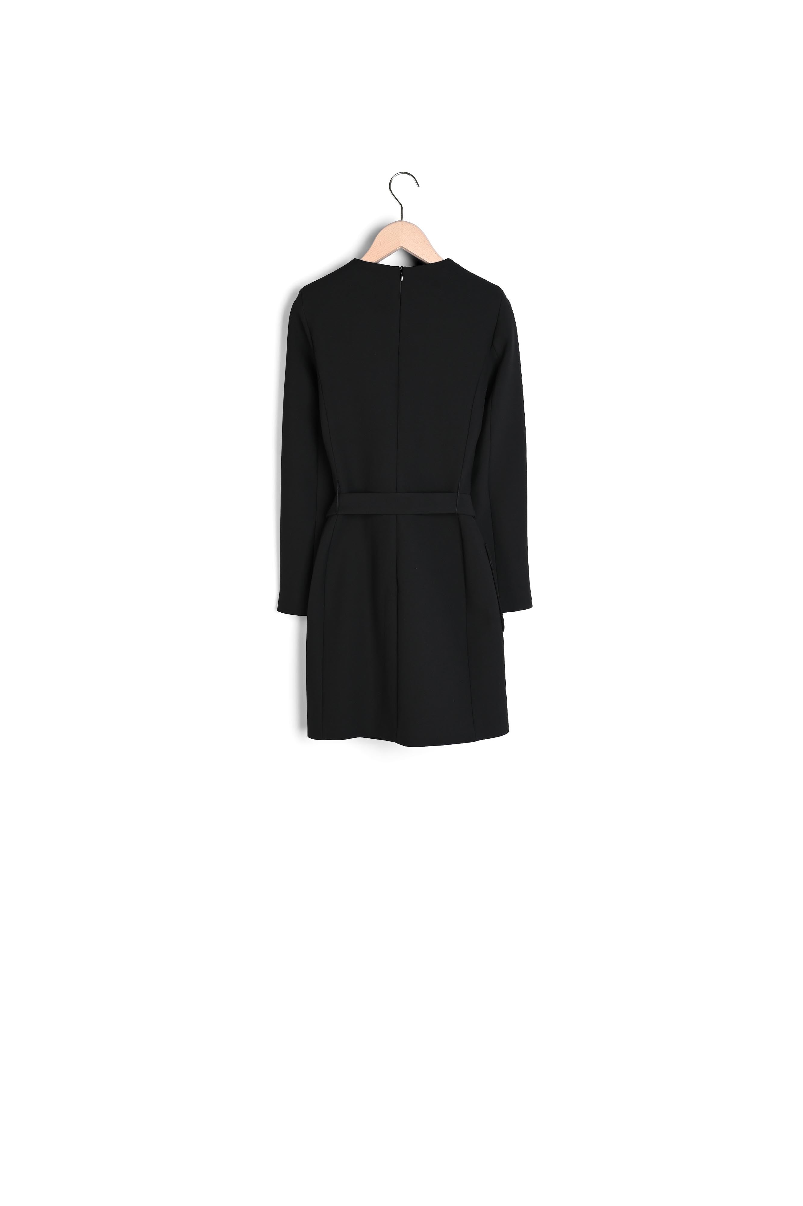 Robe Rubina en toile double noire Faume - seconde main