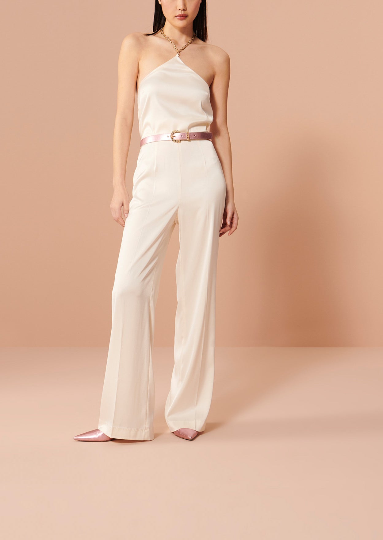 Top Twenties écru en satin Faume - seconde main