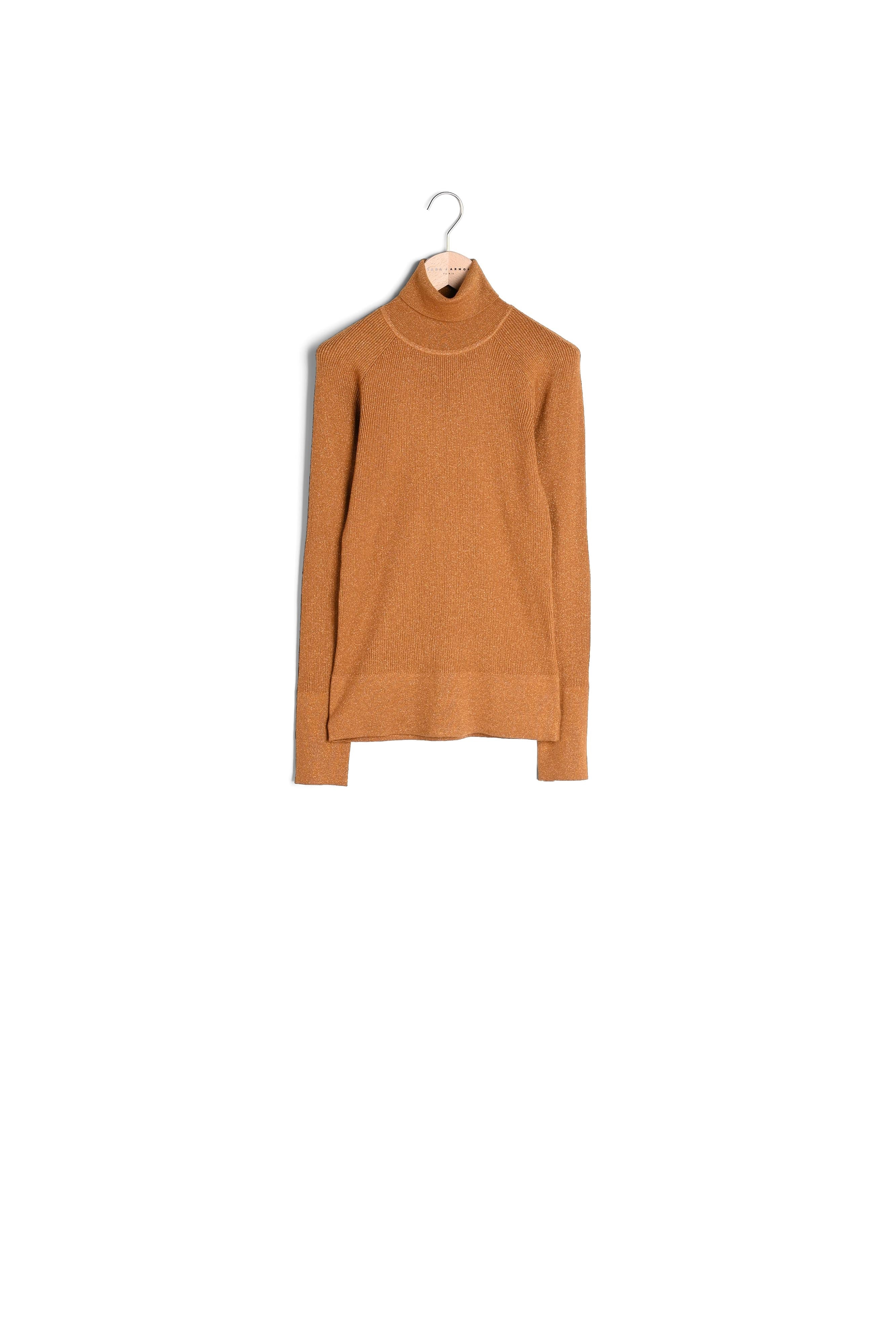 Pull Precious marron en laine et lurex Faume - seconde main