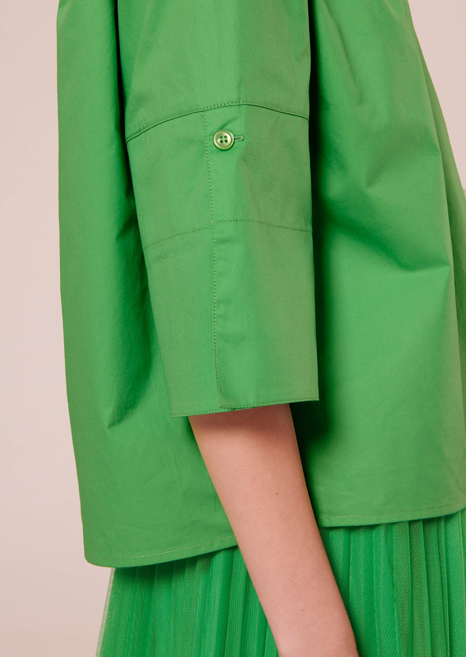 Top Trinity vert en popeline Faume - seconde main