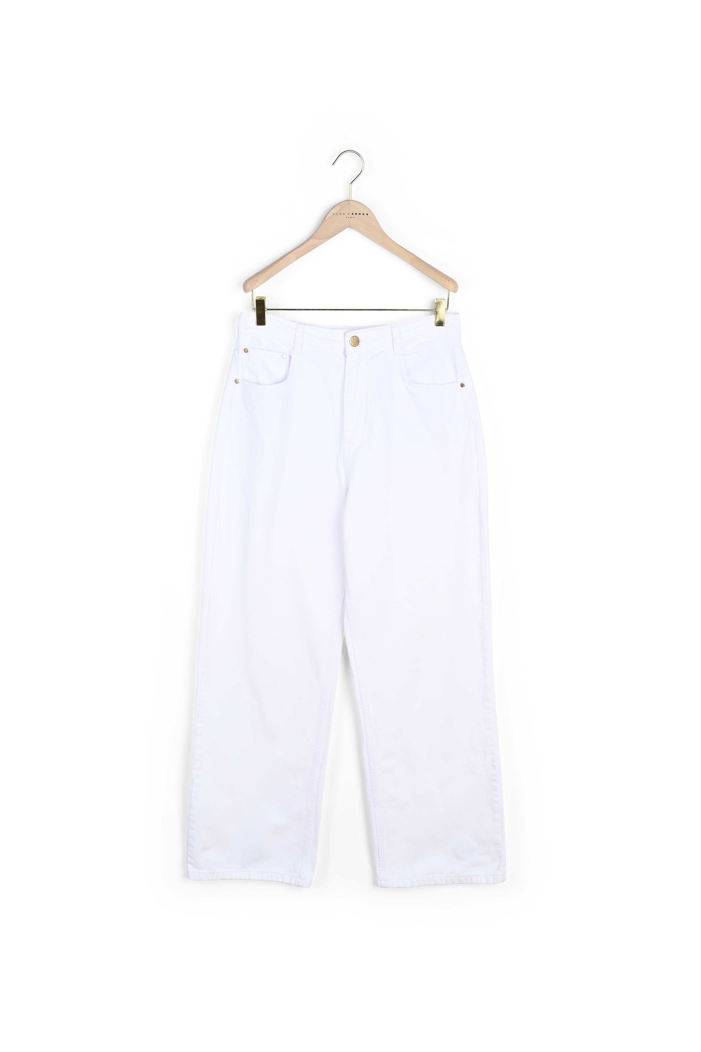 Jean Jerem blanc en denim Faume - seconde main