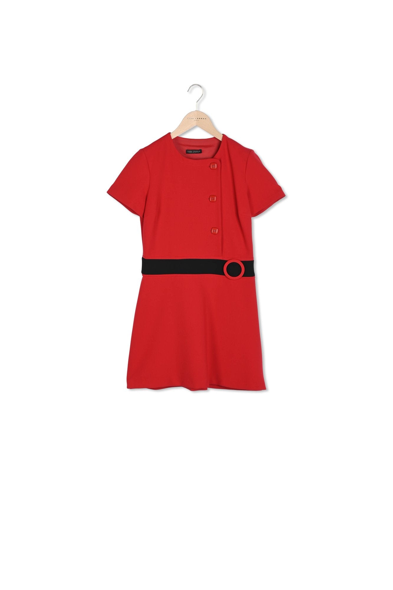 Robe Ryema rouge en toile double Faume - seconde main
