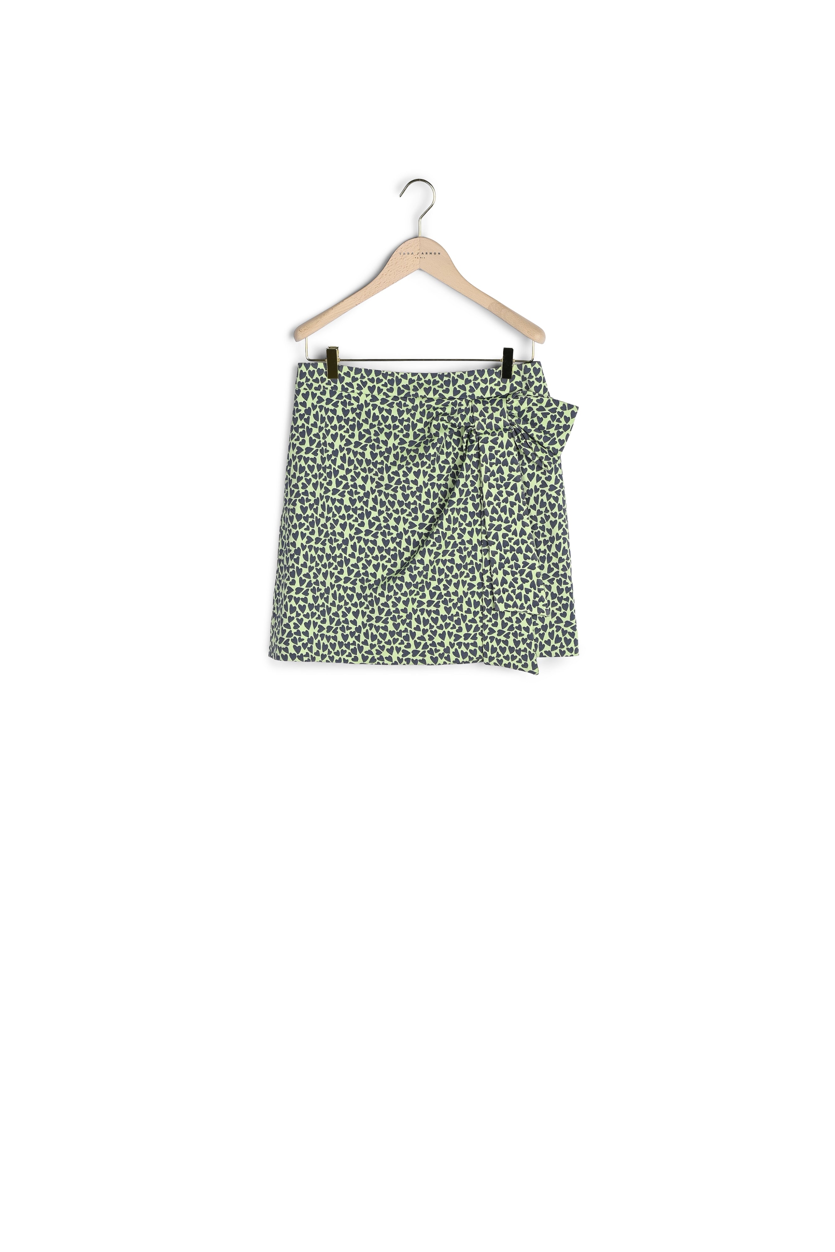 Jupe Jaba verte en jacquard Faume - seconde main