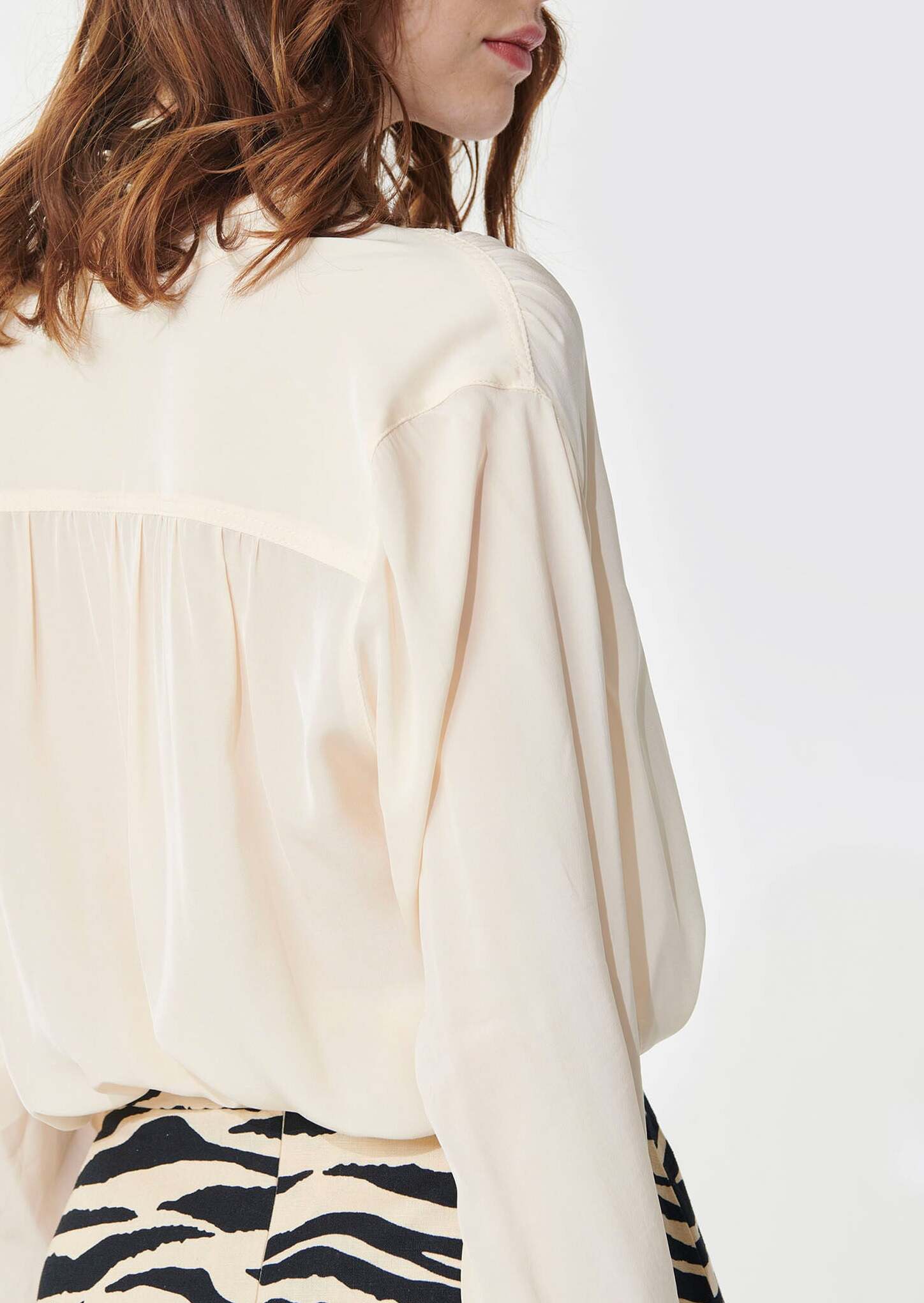 Chemise Coline écrue en crêpe Faume - seconde main