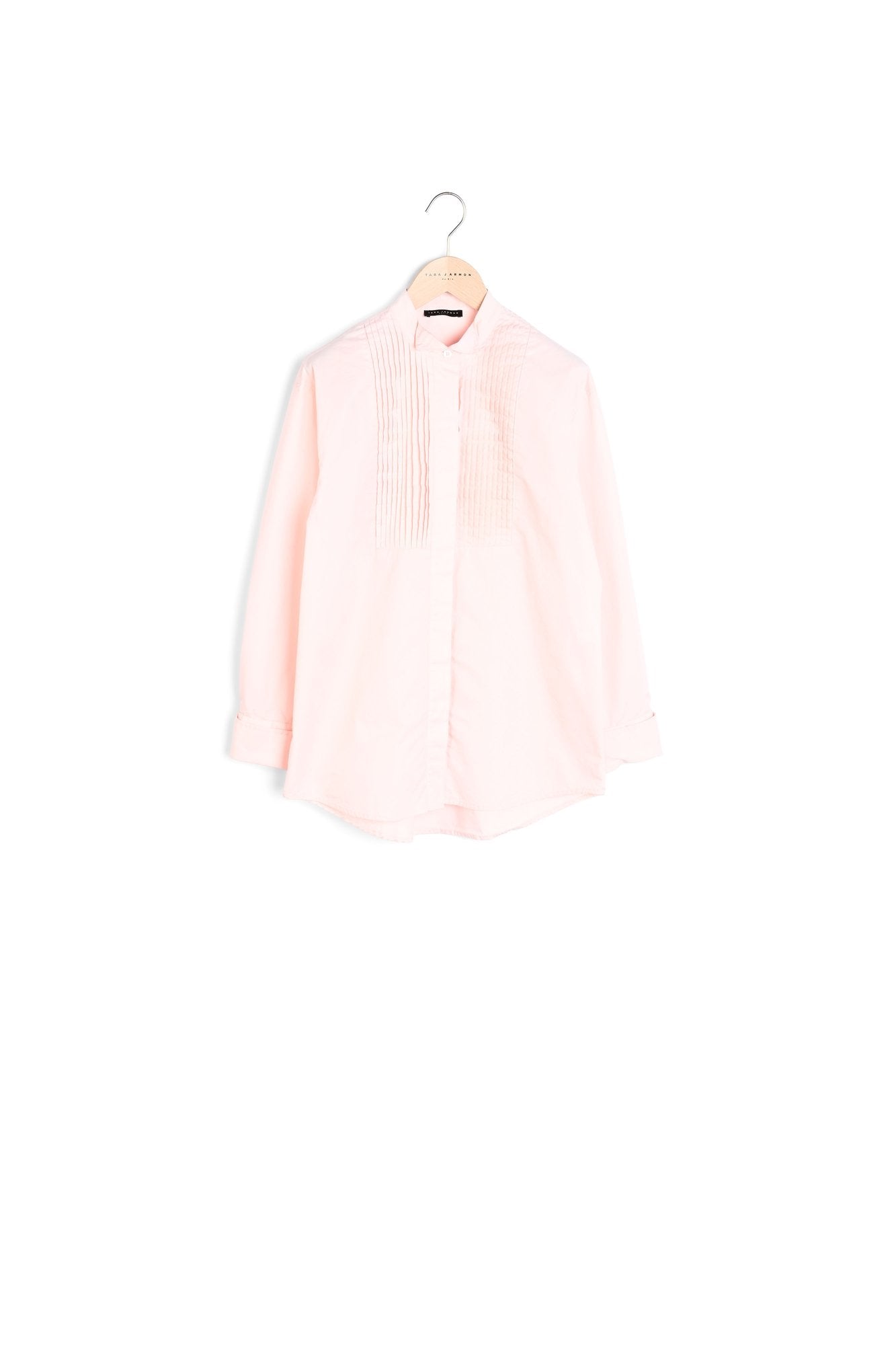 Chemise Carlina rose pâle en popeline Faume - seconde main