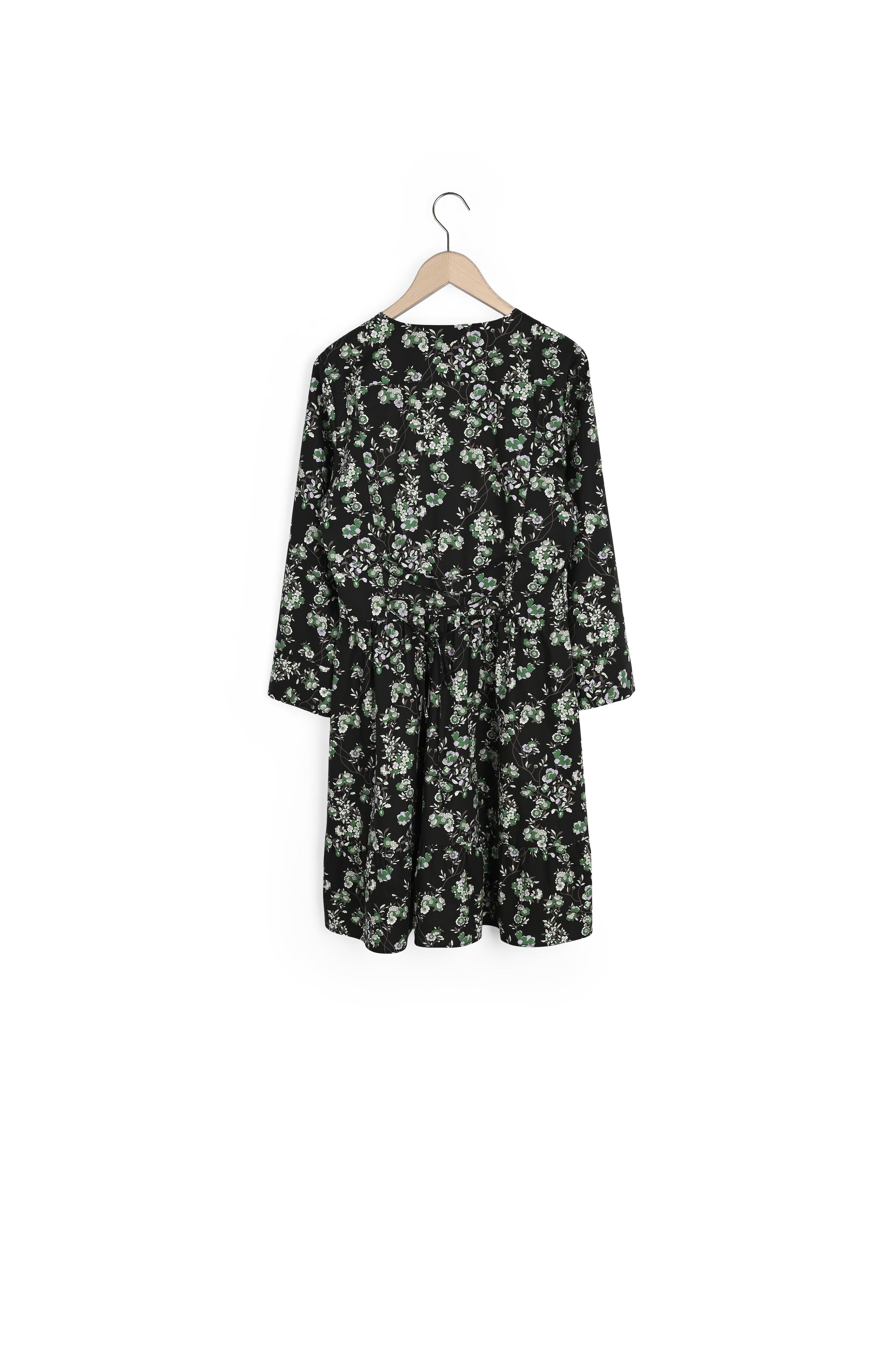 Robe Reba noire imprimé fleuri en coton Faume - seconde main